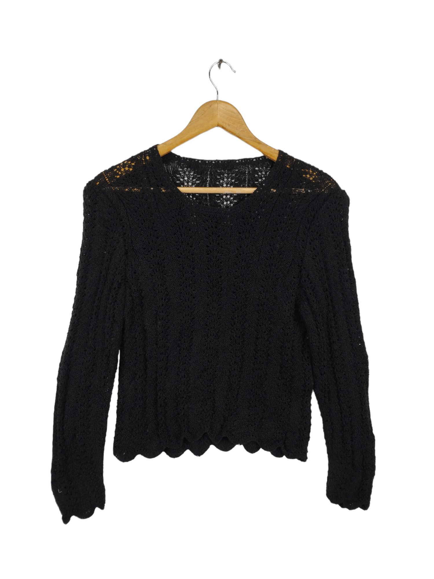 Japanese Brand × Vintage Vintage Marni Style Knit Sweater Fishnet Mesh Unbranded Size S / US 4 / IT 40 - 1 Thumbnail