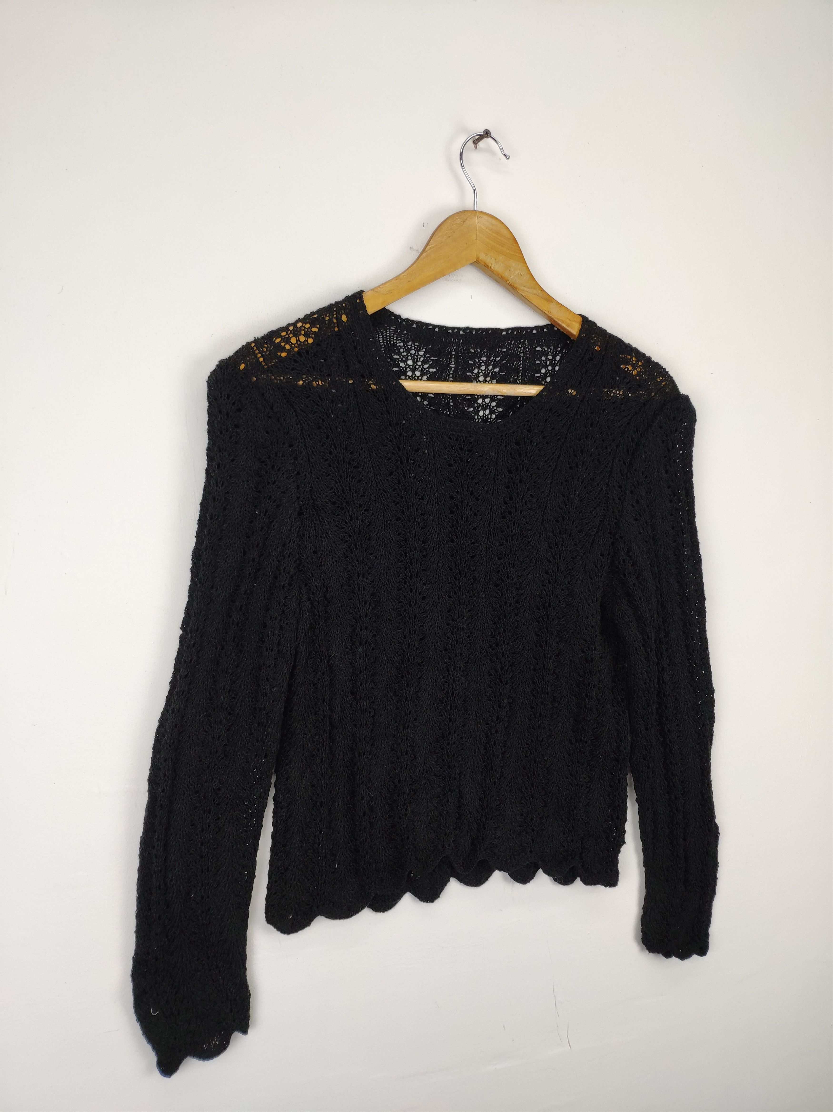 Japanese Brand × Vintage Vintage Marni Style Knit Sweater Fishnet Mesh Unbranded Size S / US 4 / IT 40 - 5 Thumbnail