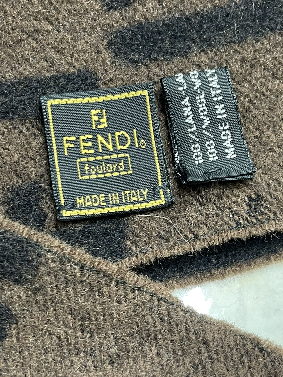 Fendi Fendi Foulard Monogram Wool Scarf Size ONE SIZE - 6 Thumbnail