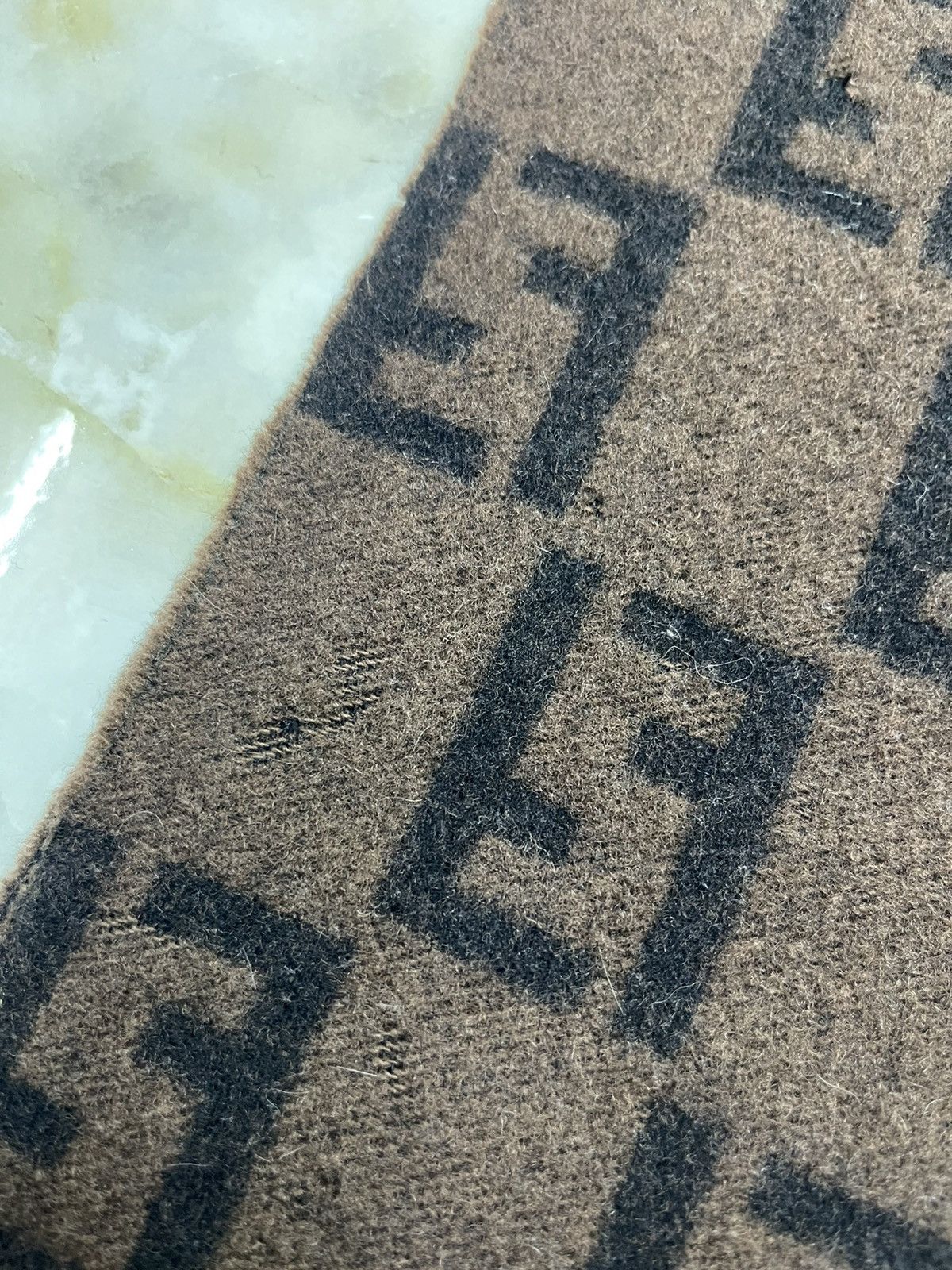 Fendi Fendi Foulard Monogram Wool Scarf Size ONE SIZE - 13 Thumbnail