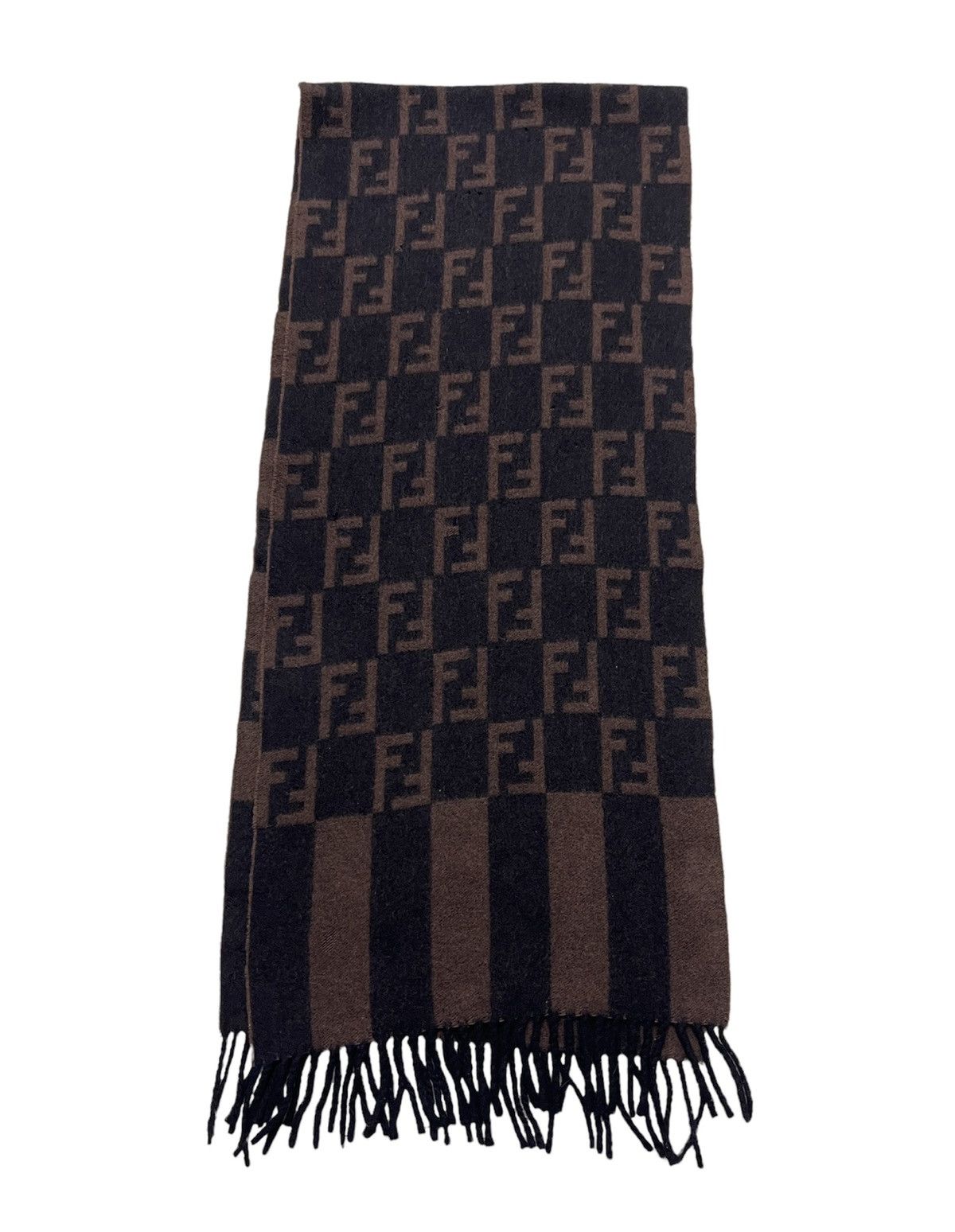 Fendi Fendi Foulard Monogram Wool Scarf Size ONE SIZE - 5 Thumbnail