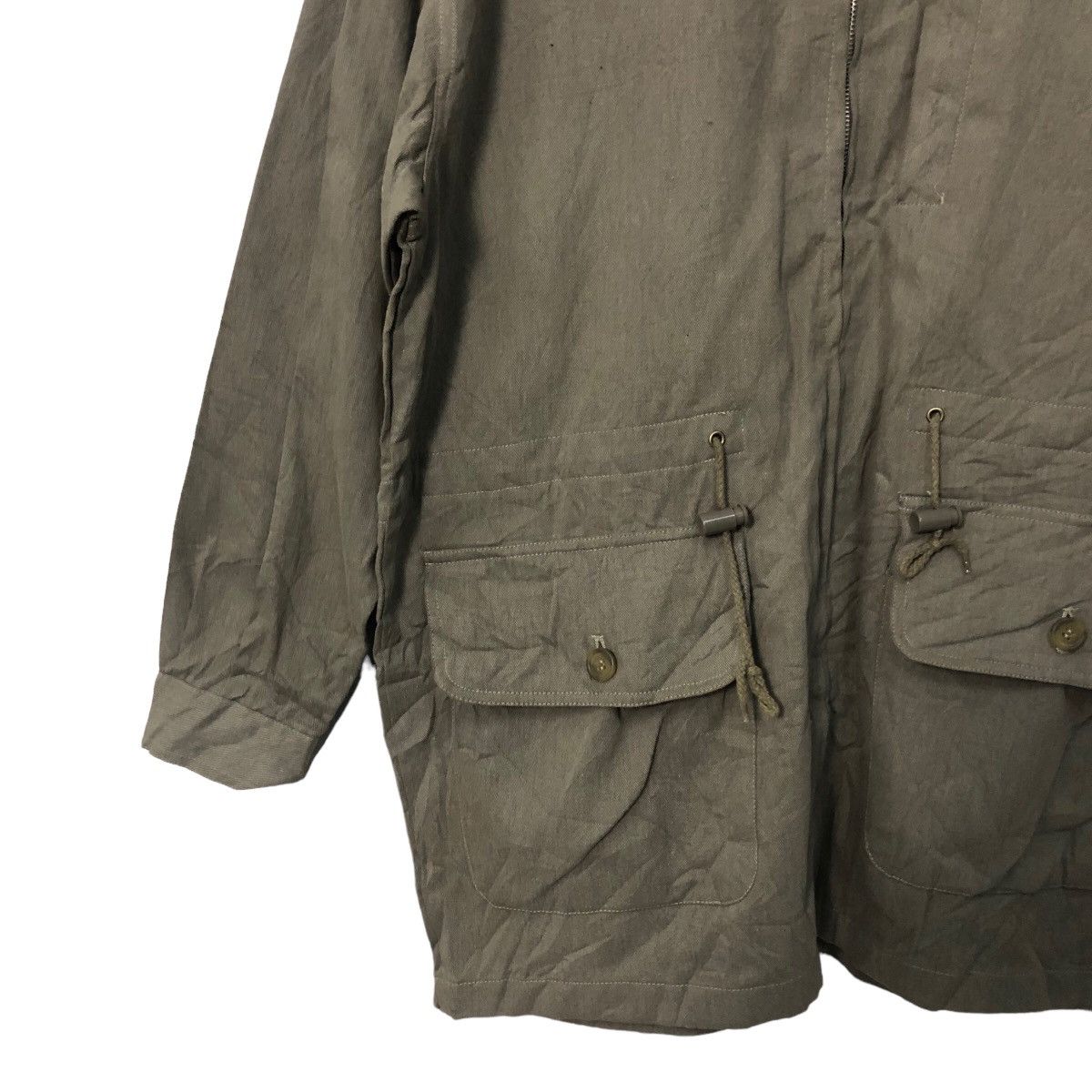 Japanese Brand Vintage Midcoats International Zipper Hoodie Oversize Jacket Size US XXL / EU 58 / 5 - 3 Thumbnail