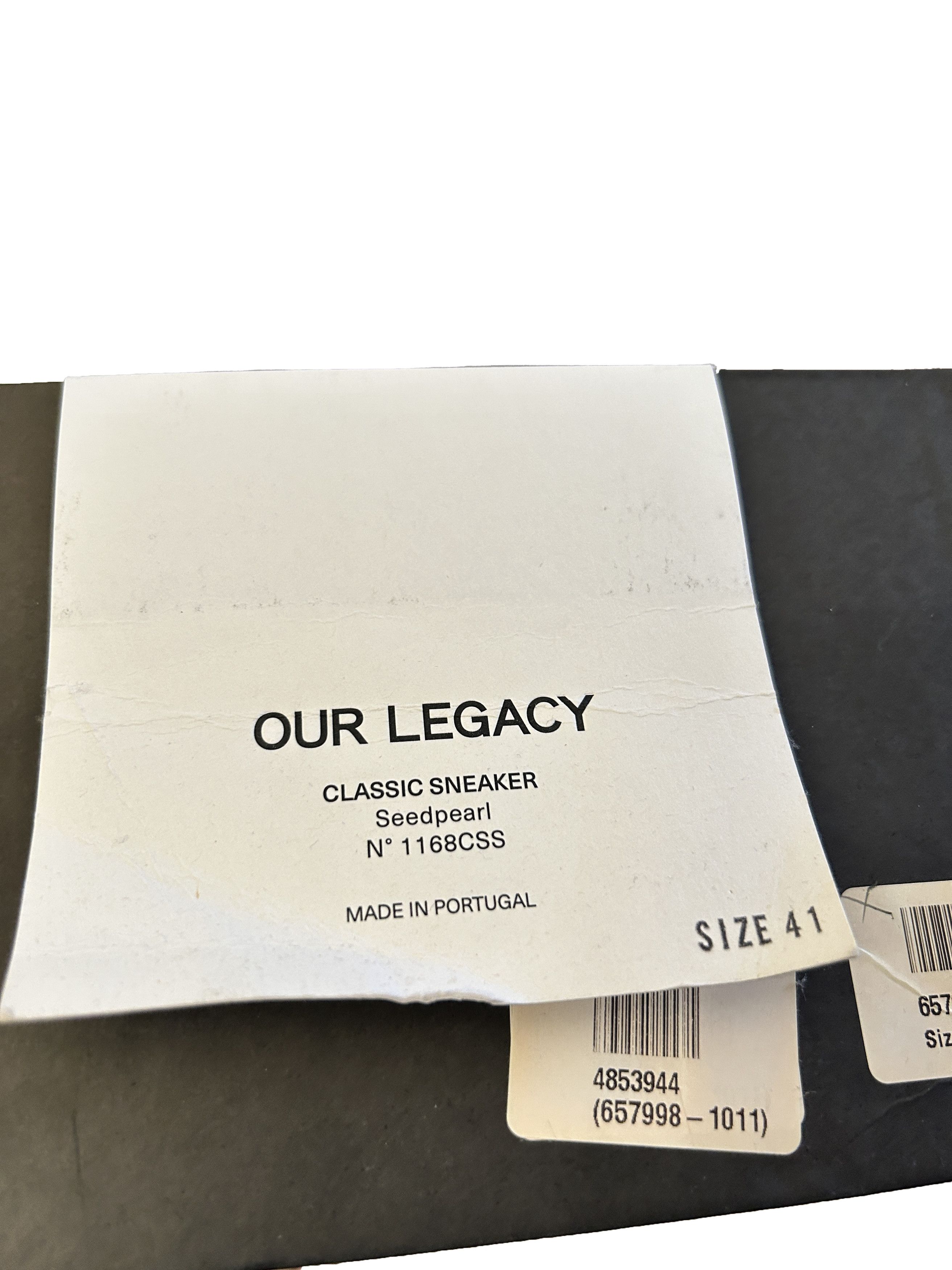 Our Legacy Our legacy Classic white sneaker Off white seapearl Size US 8 / EU 41 - 8 Thumbnail