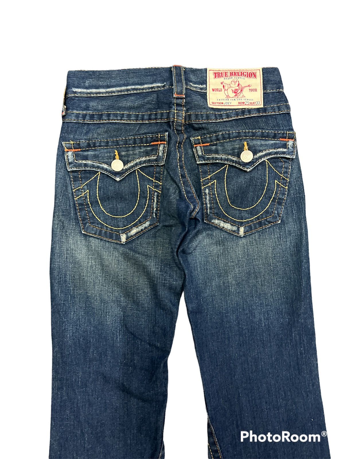 True Religion SICK🔥Vintage True Religion FLARED Ripped Denim Pant Size US 28 / EU 44 - 7 Thumbnail