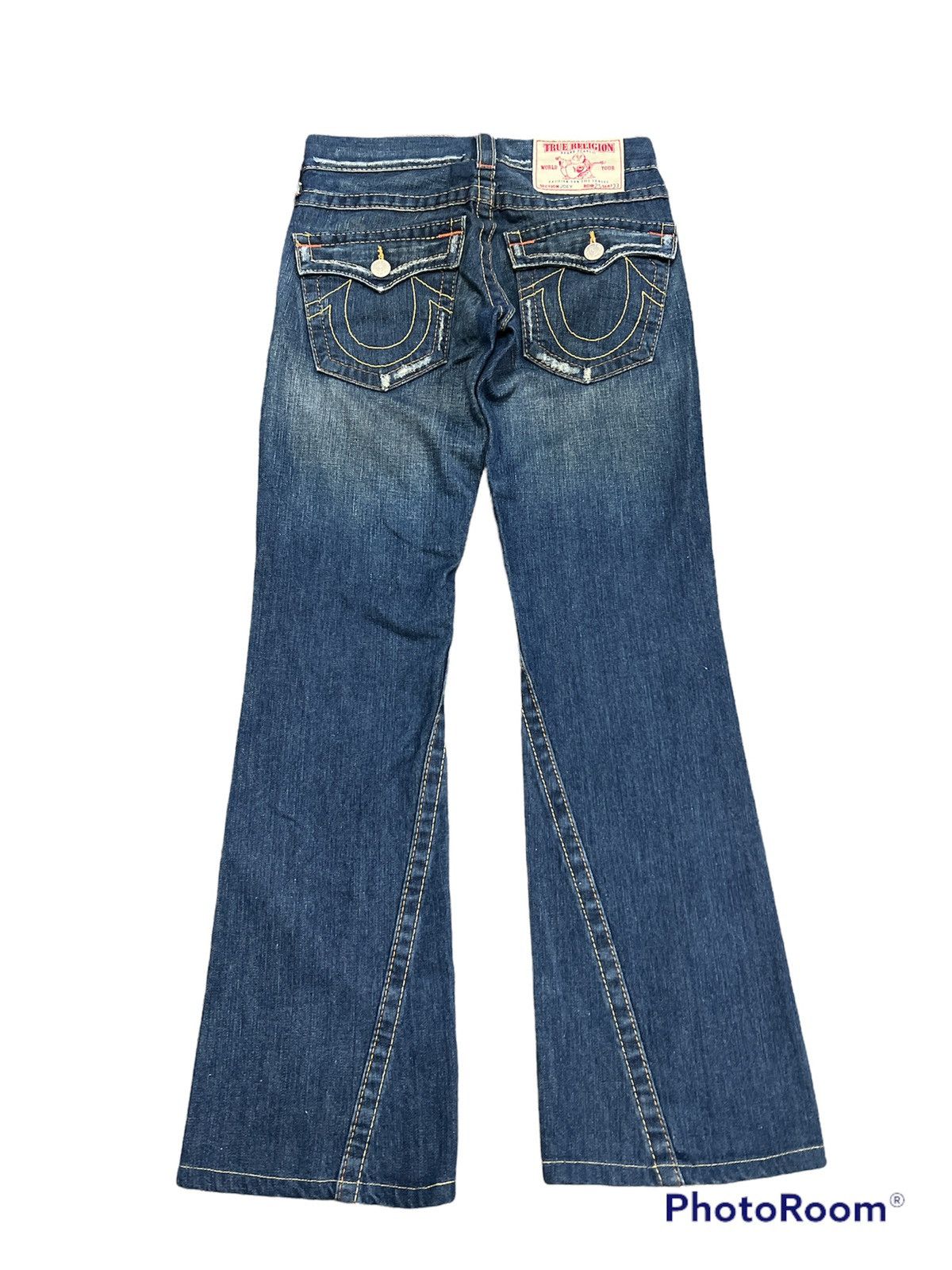 True Religion SICK🔥Vintage True Religion FLARED Ripped Denim Pant Size US 28 / EU 44 - 6 Thumbnail