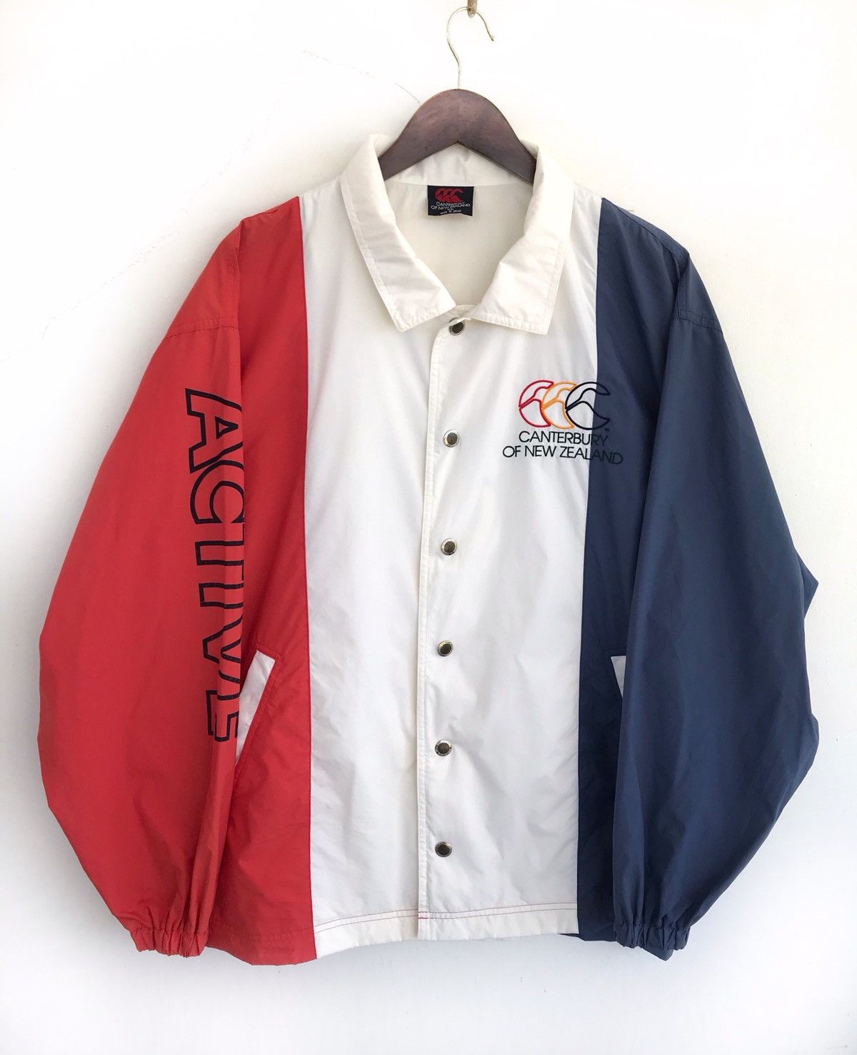 Canterbury New Zealand Rugby Colourblock Windbreaker Jacket