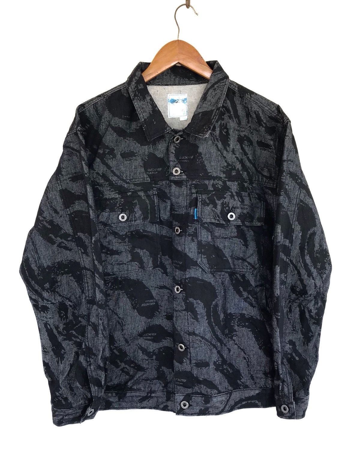 Japanese Brand Breath Camo Overprinted Japan Streetwear Denim Jacket Size US M / EU 48-50 / 2 - 1 Thumbnail