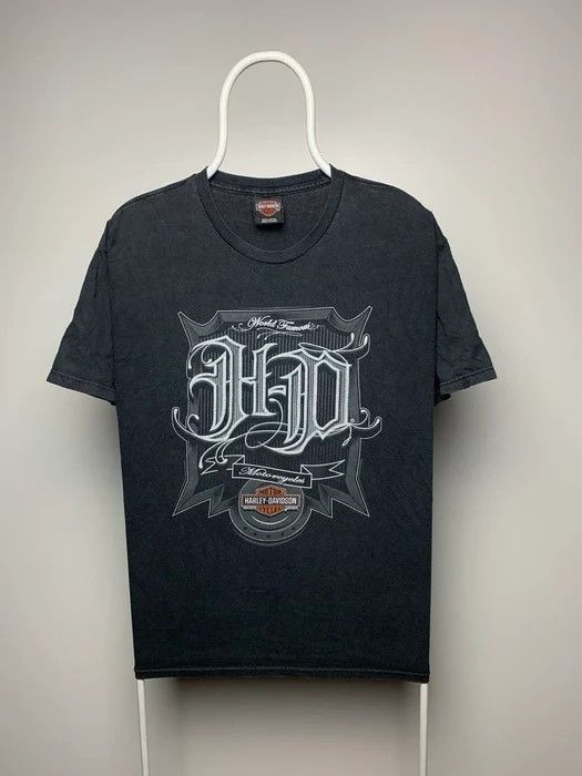Harley Davidson Harley Davidson T-shirt L black vintage big logo reverse Size US L / EU 52-54 / 3 - 1 Thumbnail