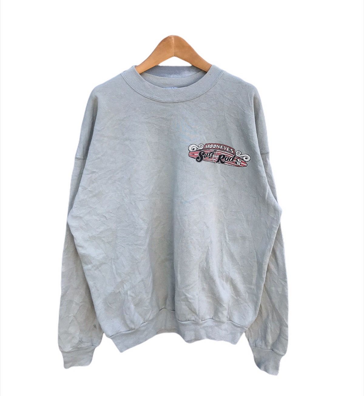 Vintage Vintage Mooneyes surf & rod sweatshirt Size US L / EU 52-54 / 3 - 2 Thumbnail