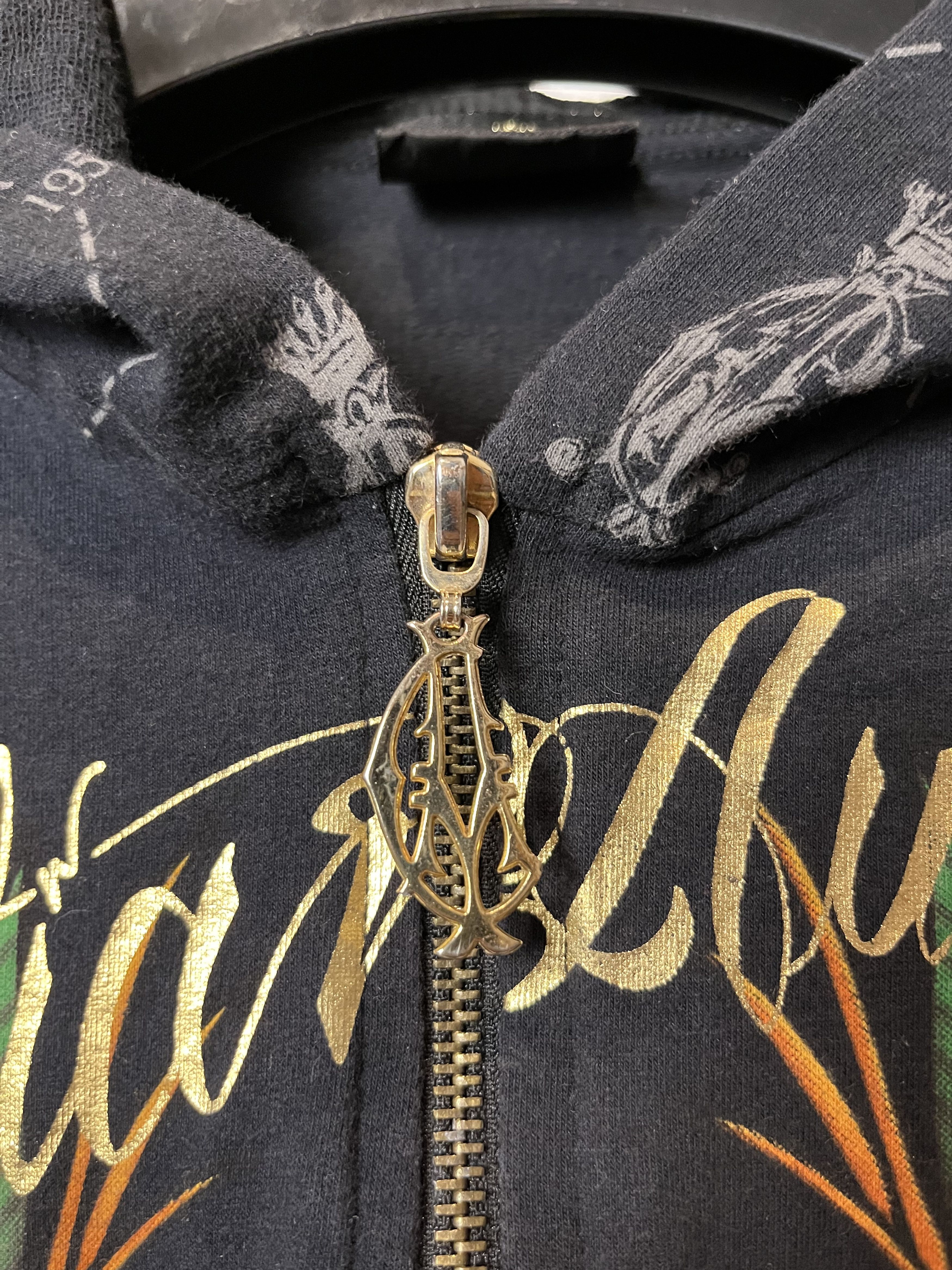 Christian Audigier × Ed Hardy × Vintage Ed Hardy By Christian Audigier Scorpions Skull Zip Hoodie Size M / US 6-8 / IT 42-44 - 8 Thumbnail