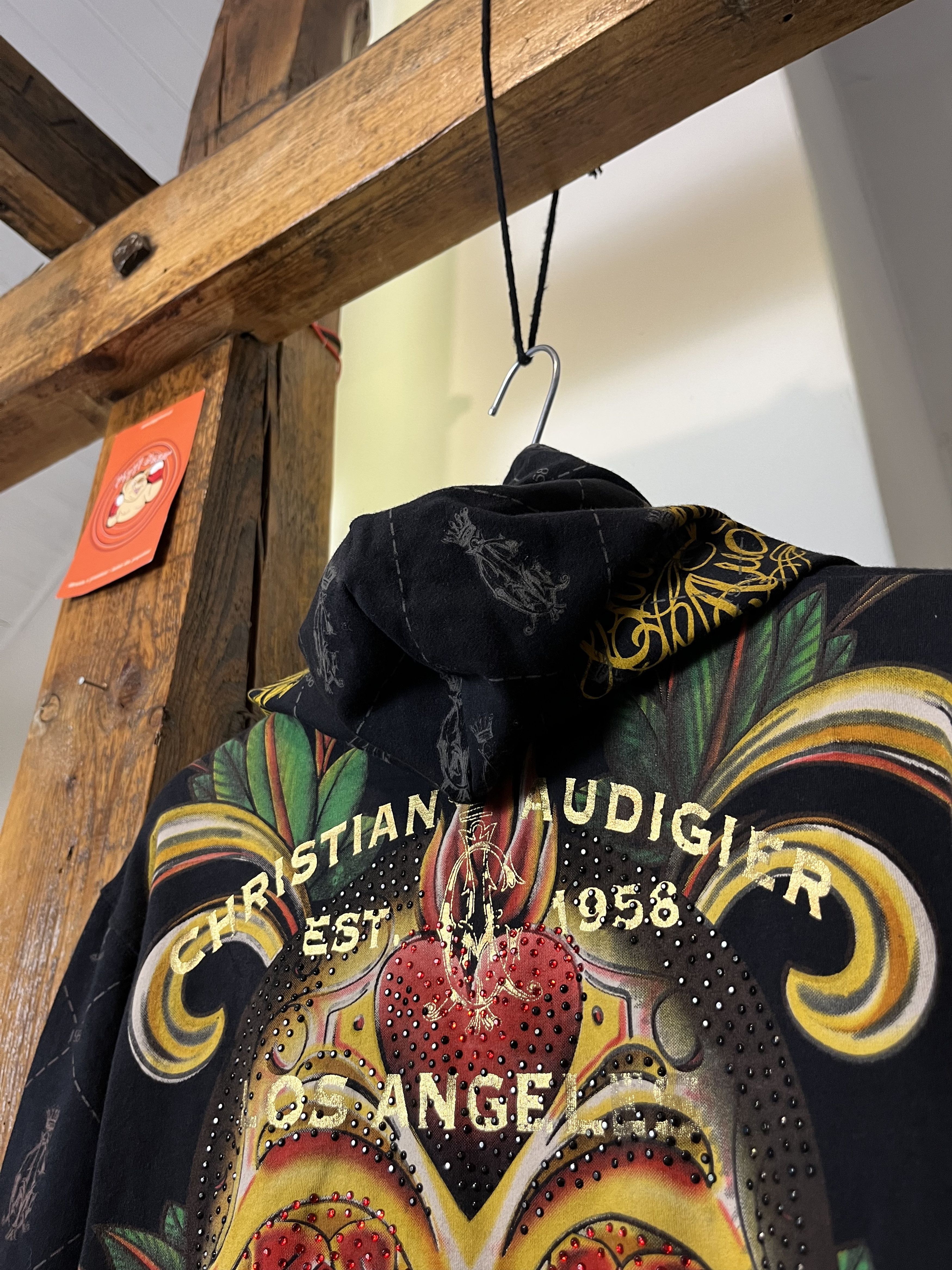 Christian Audigier × Ed Hardy × Vintage Ed Hardy By Christian Audigier Scorpions Skull Zip Hoodie Size M / US 6-8 / IT 42-44 - 11 Thumbnail