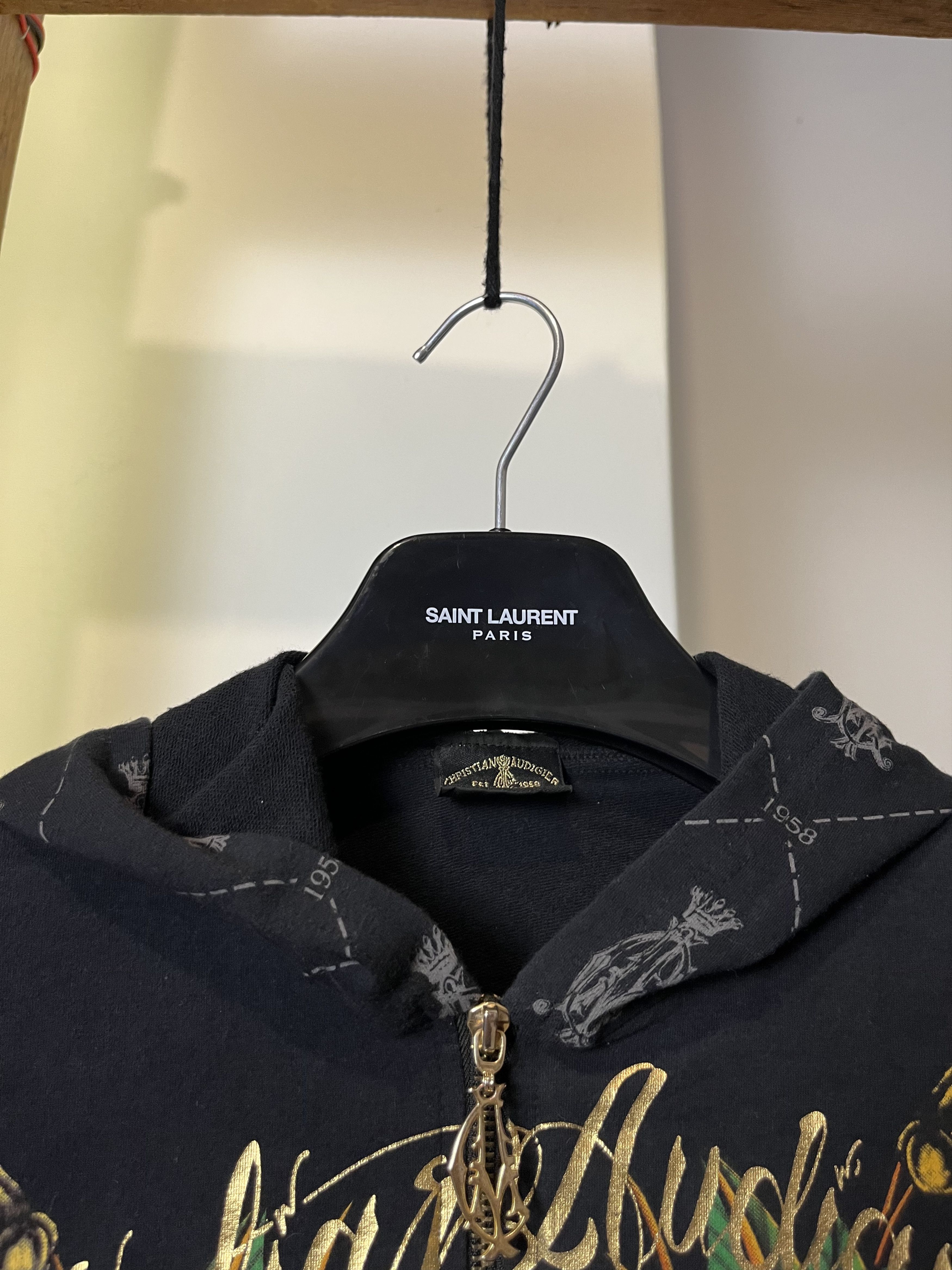 Christian Audigier × Ed Hardy × Vintage Ed Hardy By Christian Audigier Scorpions Skull Zip Hoodie Size M / US 6-8 / IT 42-44 - 7 Thumbnail