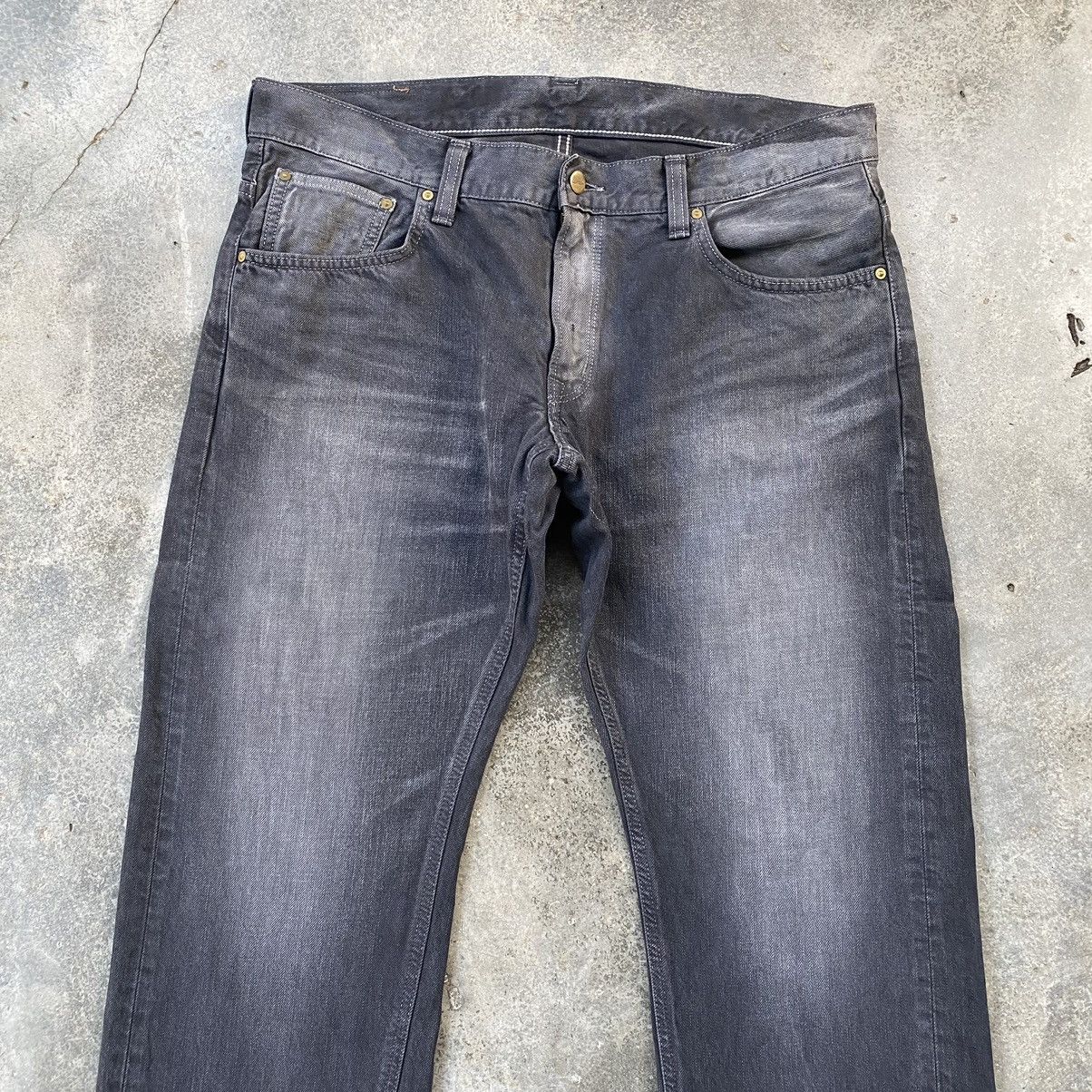 Carhartt Vintage Carhartt Sun Faded Distressed Denim Size US 37 - 4 Thumbnail