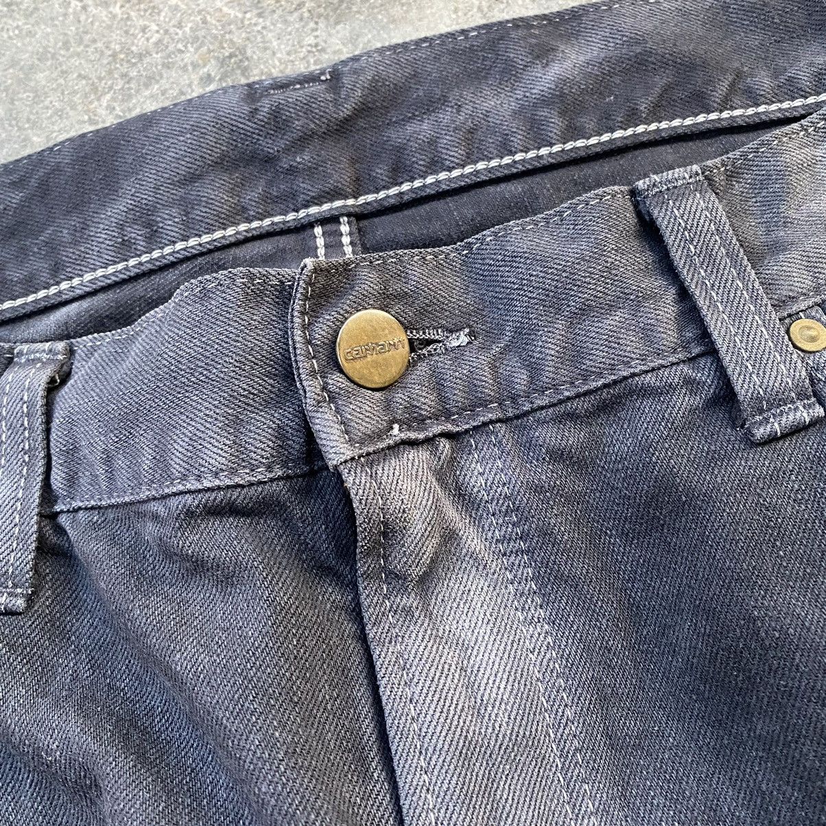 Carhartt Vintage Carhartt Sun Faded Distressed Denim Size US 37 - 5 Thumbnail