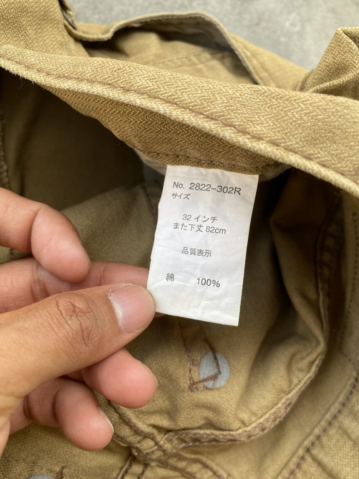 Japanese Brand Vintage Oil Cake Herringbone Faded Pants Size US 34 / EU 50 - 9 Thumbnail
