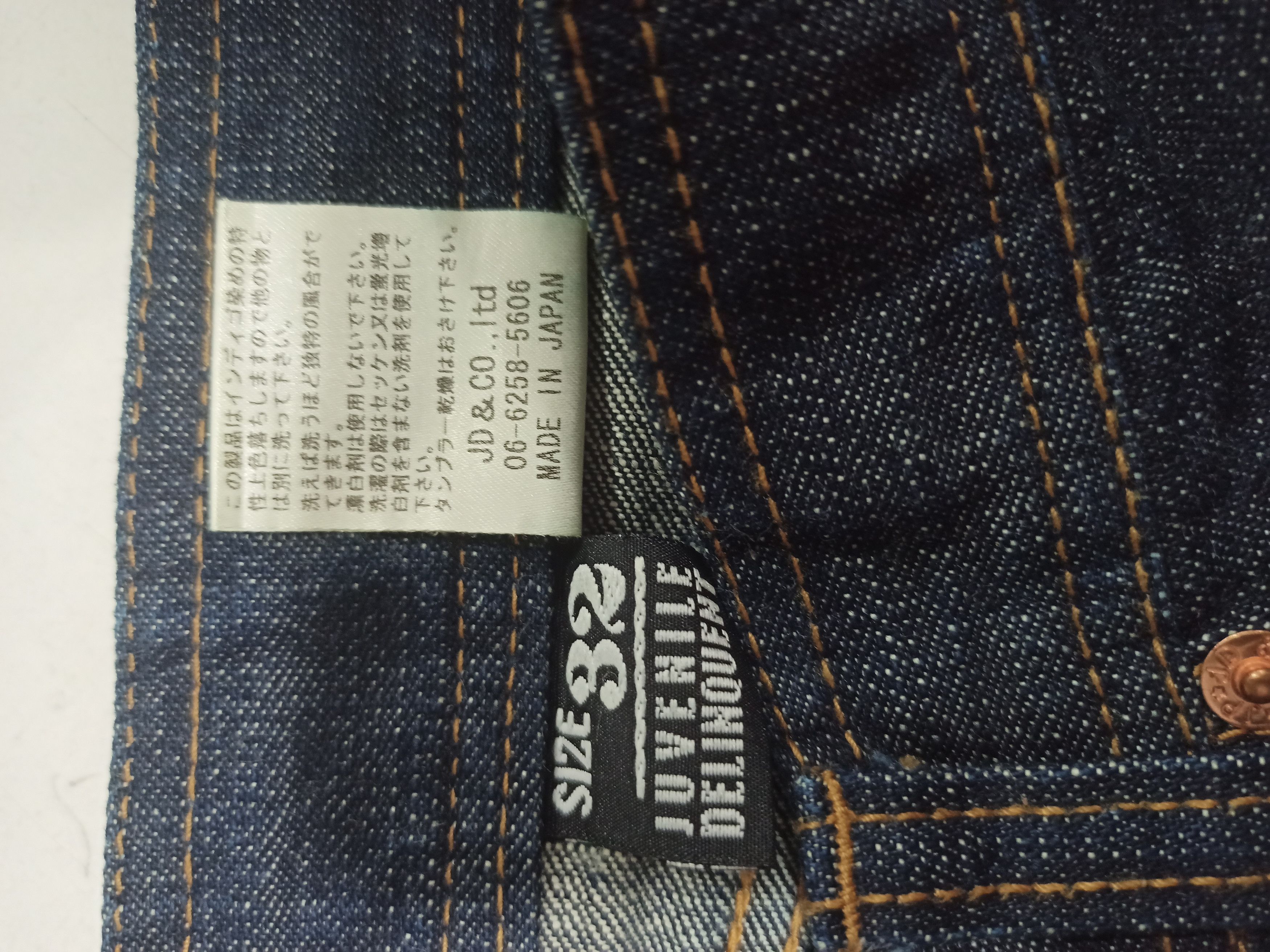 Blue Blue Japan Vintage JUVENILE DELINQUENT Jeans Made in Japan Size US 32 / EU 48 - 11 Thumbnail