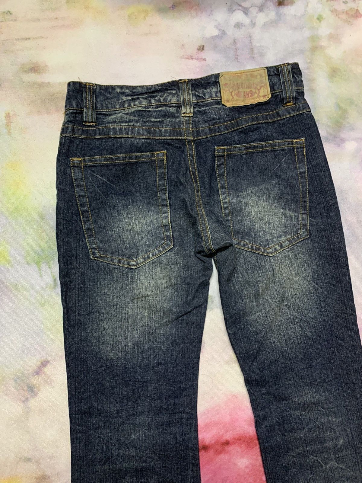 Hysteric Glamour FLARE Japanese Brand ORIGINAL Distress Washed Denim Bootcut Size US 32 / EU 48 - 10 Thumbnail