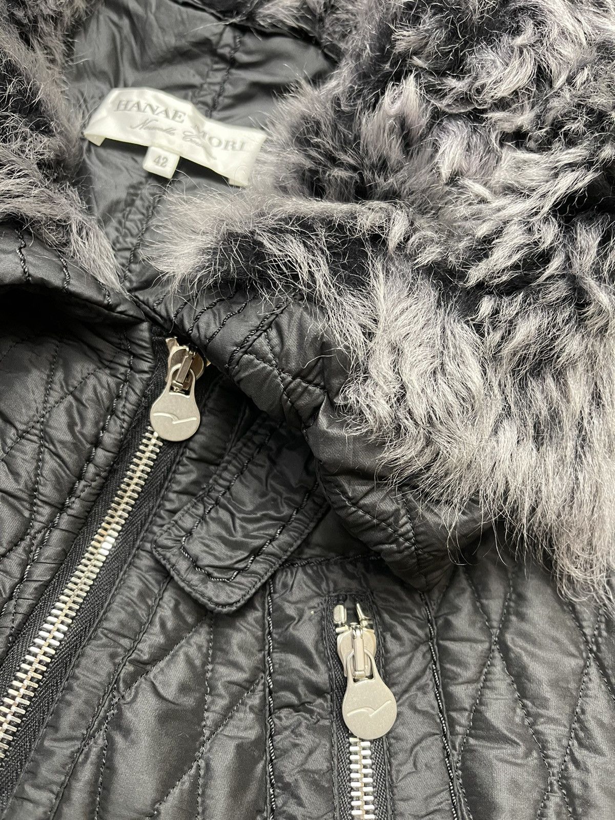 Hanae Mori Hanea Mori Faux Fur Parka Jacket Size M / US 6-8 / IT 42-44 - 9 Thumbnail