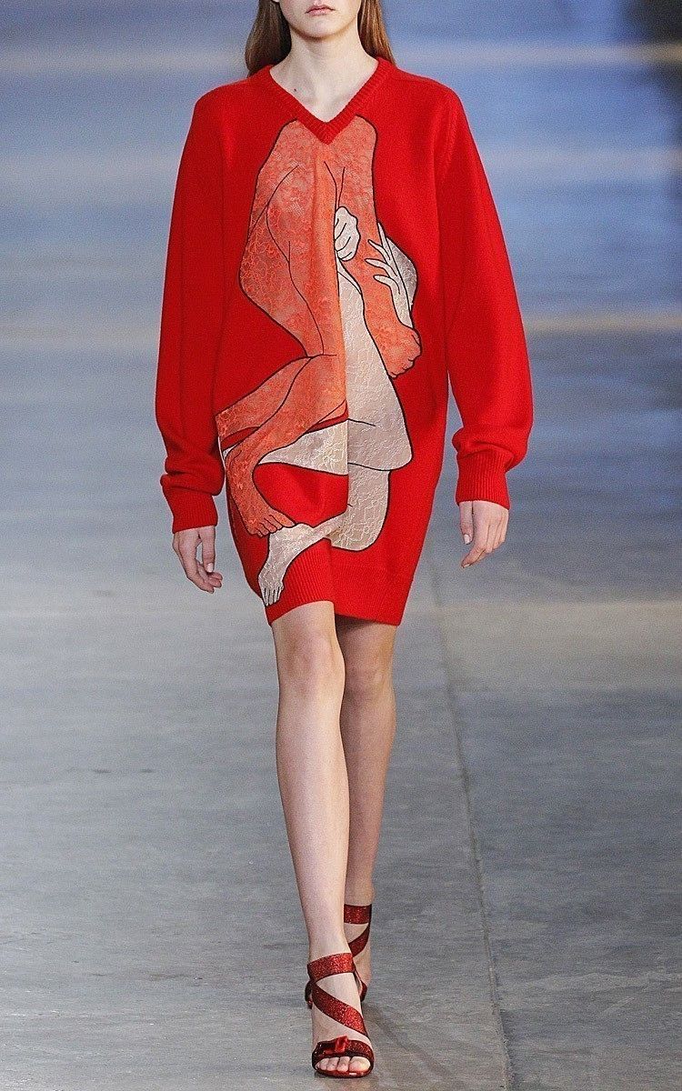 christopher kane red lace dress Christopher Kane creates new collection inspired by Disney's Beauty and the  Beast