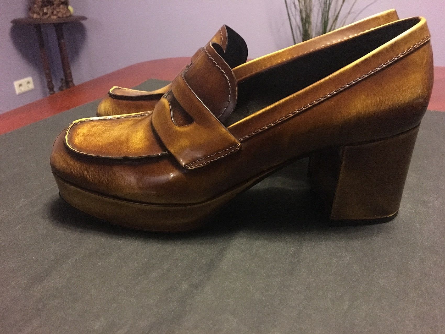 Prada SS'18 Penny Loafers Heeled Size US 10 / IT 40 - 4 Thumbnail