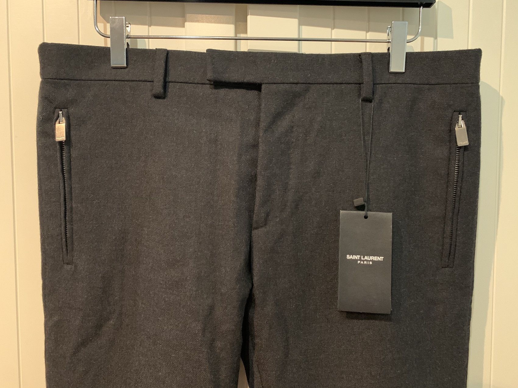 Hedi Slimane × Saint Laurent Paris FW'13 Pants Skinny w/Zipped Pockets Size US 31 - 4 Thumbnail