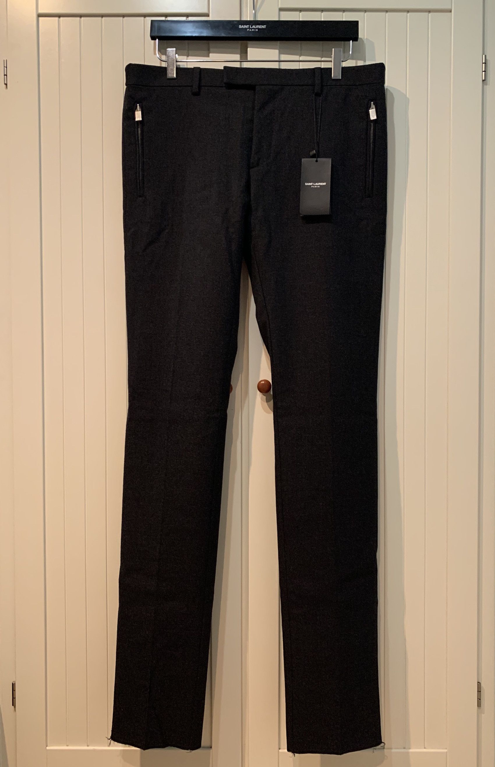 Hedi Slimane × Saint Laurent Paris FW'13 Pants Skinny w/Zipped Pockets Size US 31 - 1 Thumbnail