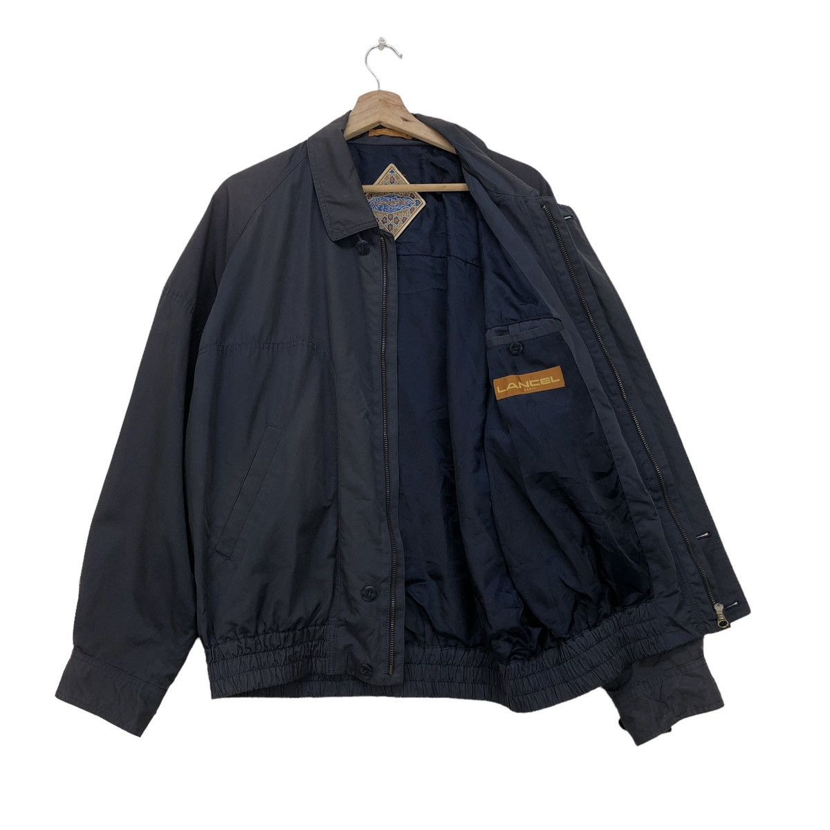image of Vintage Lancel Paris Faded Bomber Jacket in Otter, Men's (Size XL)