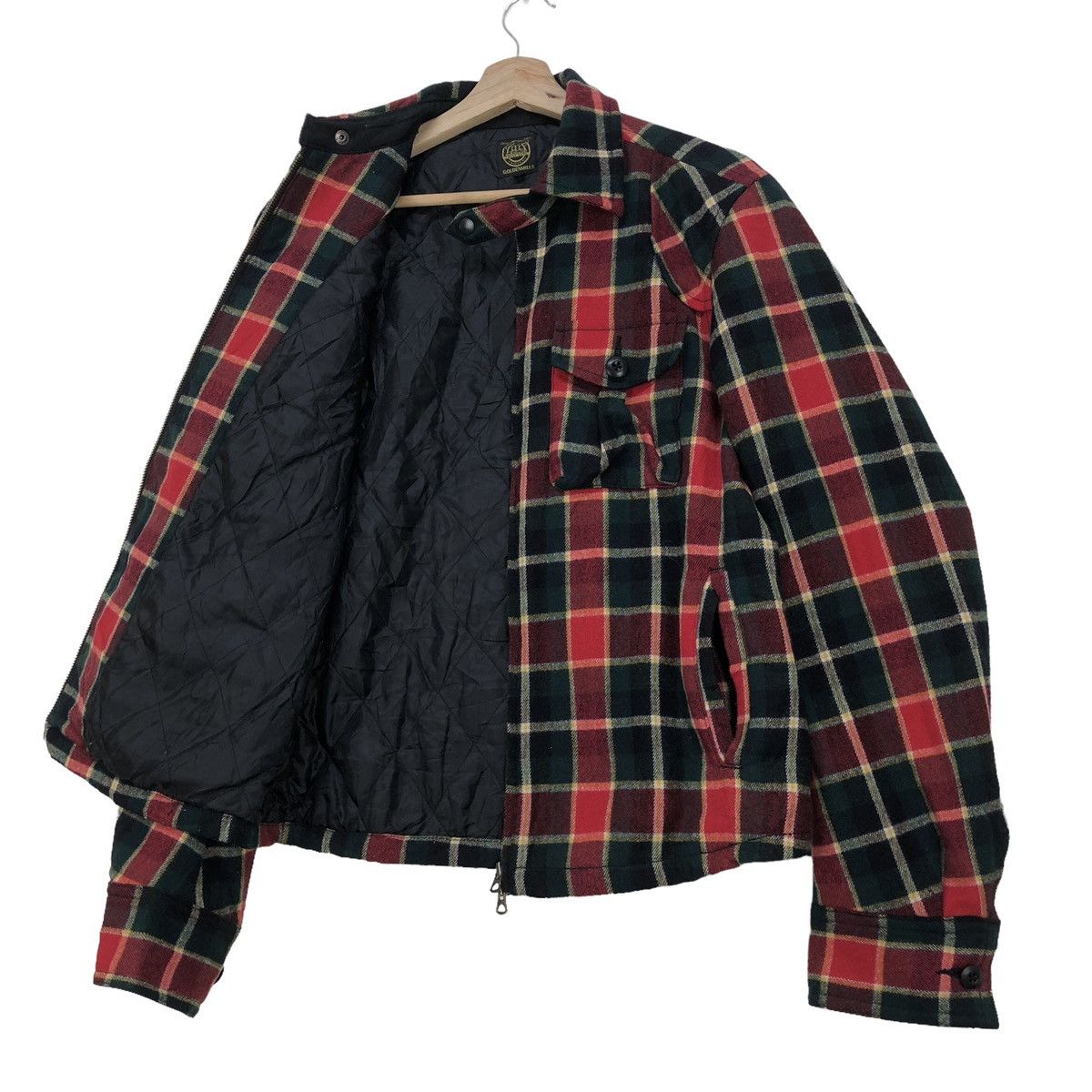 Vintage Vintage Goldenmills Plaid Tartan Jacket David Beckham Style Size US M / EU 48-50 / 2 - 2 Thumbnail