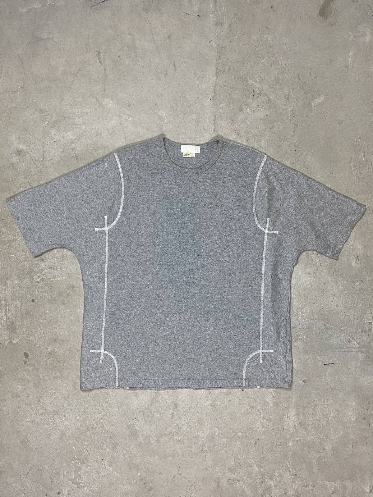 image of 2016 Ganryu Final Season Flatlocked Oversized Tee in Grey, Men's (Size Large)