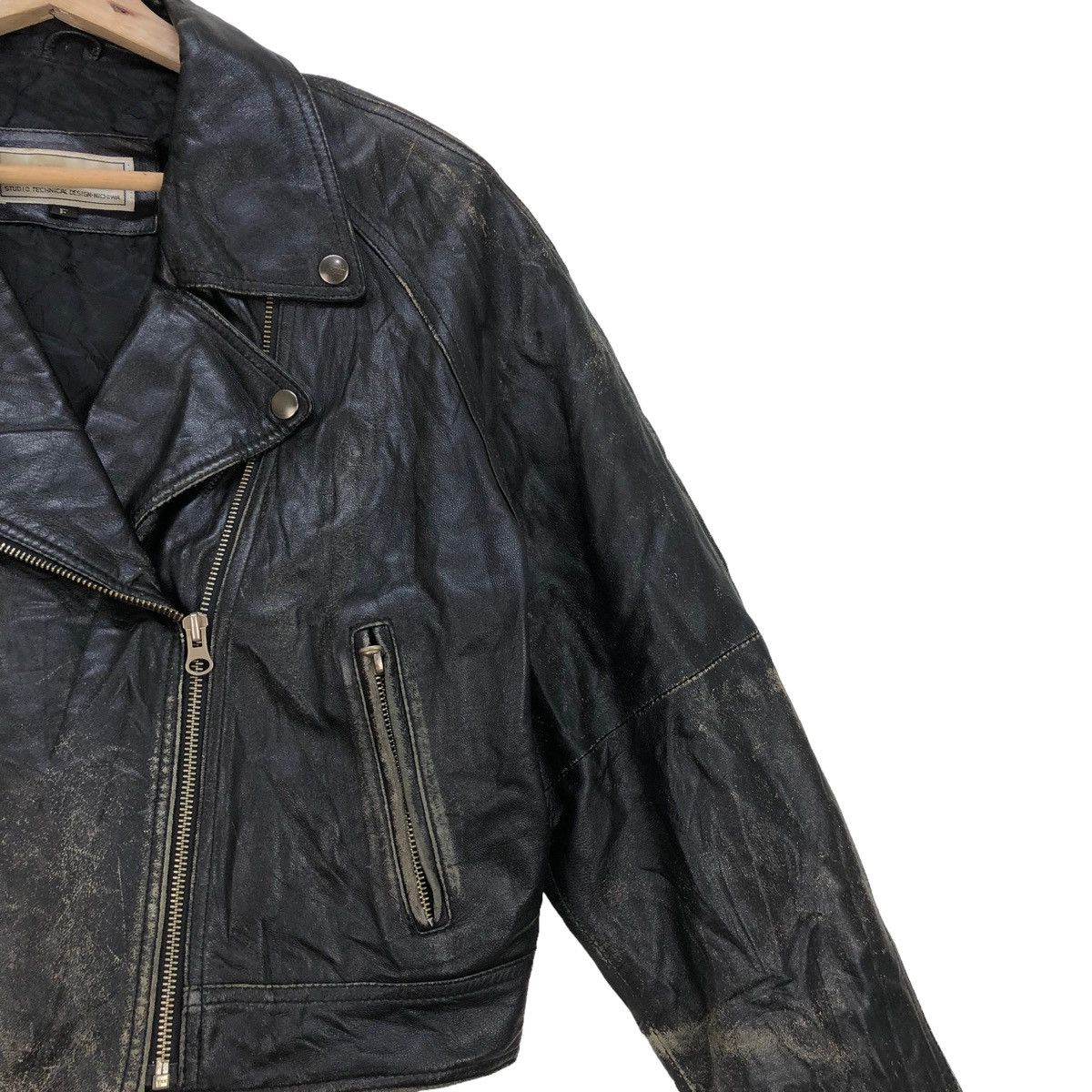 Vintage Vintage Mia Coma Leather Double Collar Lamb Skin Jacket Size S / US 4 / IT 40 - 5 Thumbnail