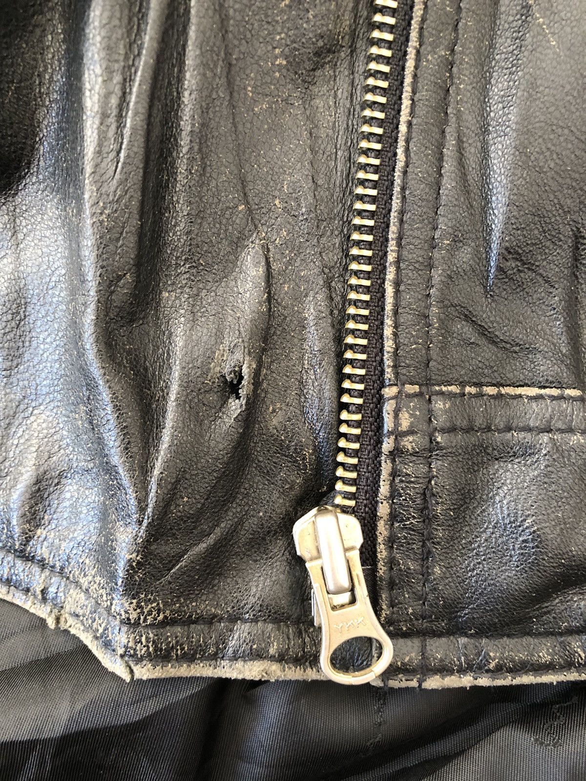 Vintage Vintage Mia Coma Leather Double Collar Lamb Skin Jacket Size S / US 4 / IT 40 - 17 Thumbnail