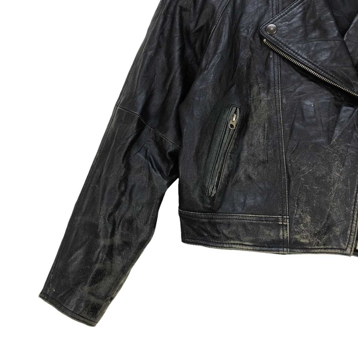 Vintage Vintage Mia Coma Leather Double Collar Lamb Skin Jacket Size S / US 4 / IT 40 - 4 Thumbnail