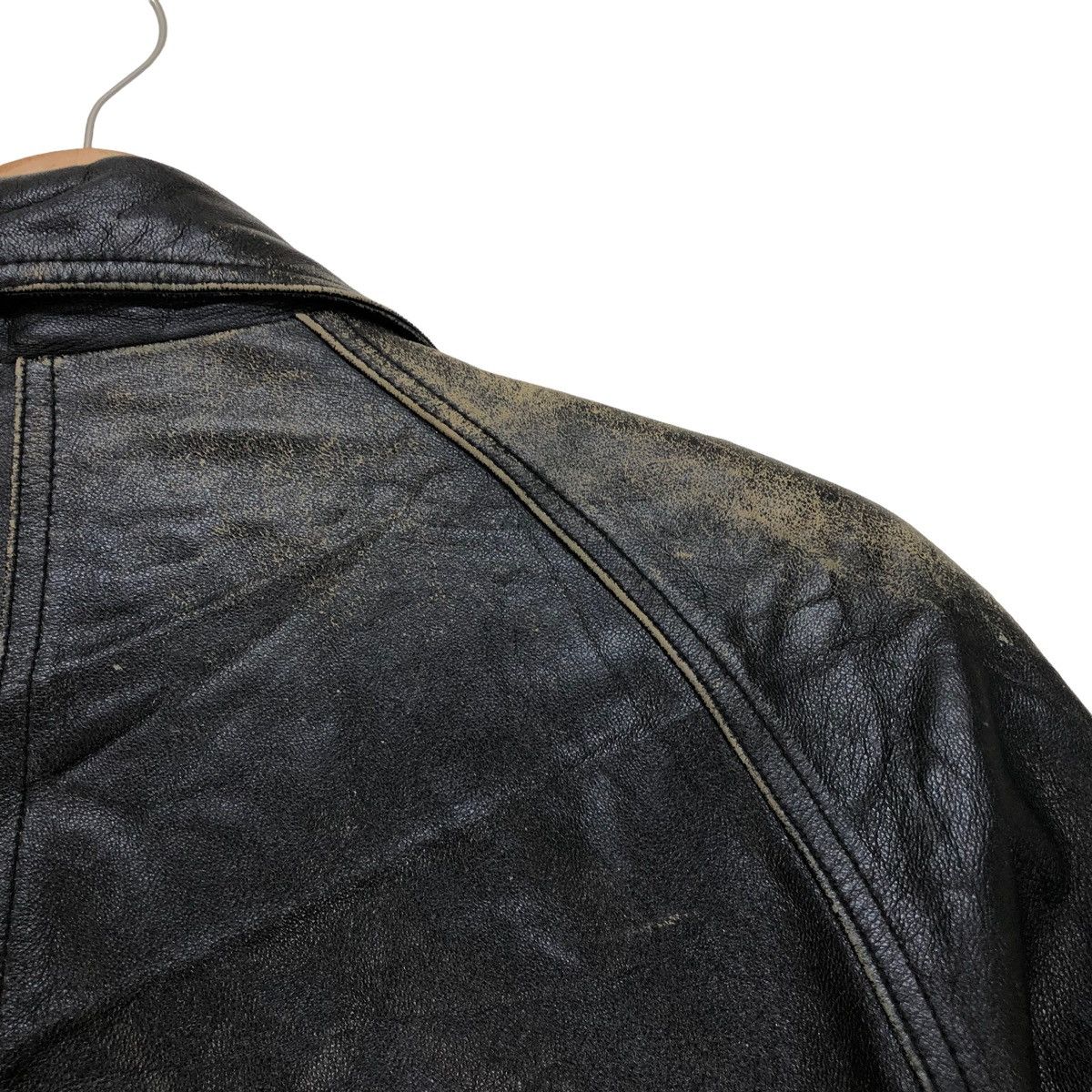 Vintage Vintage Mia Coma Leather Double Collar Lamb Skin Jacket Size S / US 4 / IT 40 - 8 Thumbnail