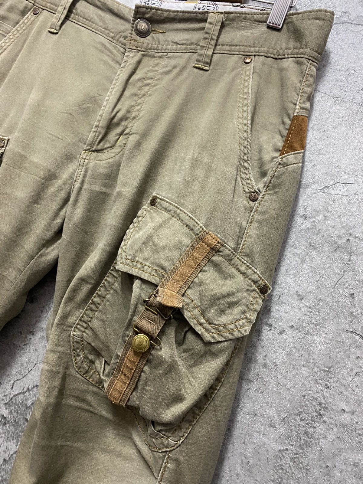 Edwin × Japanese Brand Vintage Edwin Japan Cargo Tactical Bush Parachute Pants Size US 33 - 9 Thumbnail