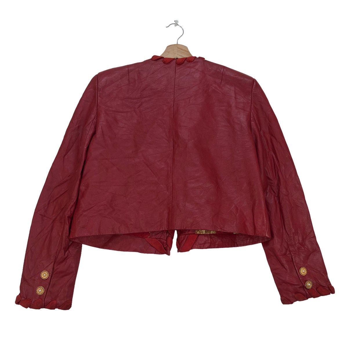 Genuine Leather Vintage Ketty Cropped Cow Hide Leather Jacket Size S / US 4 / IT 40 - 4 Thumbnail