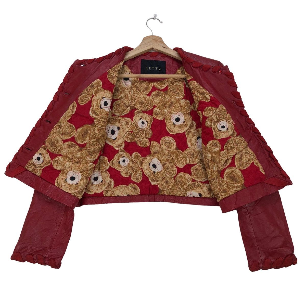 Genuine Leather Vintage Ketty Cropped Cow Hide Leather Jacket Size S / US 4 / IT 40 - 3 Thumbnail