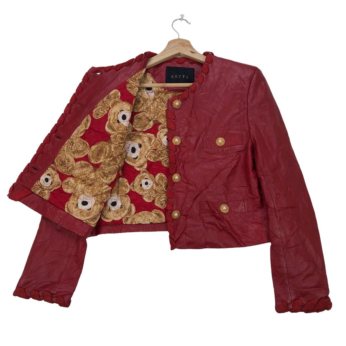Genuine Leather Vintage Ketty Cropped Cow Hide Leather Jacket Size S / US 4 / IT 40 - 1 Thumbnail