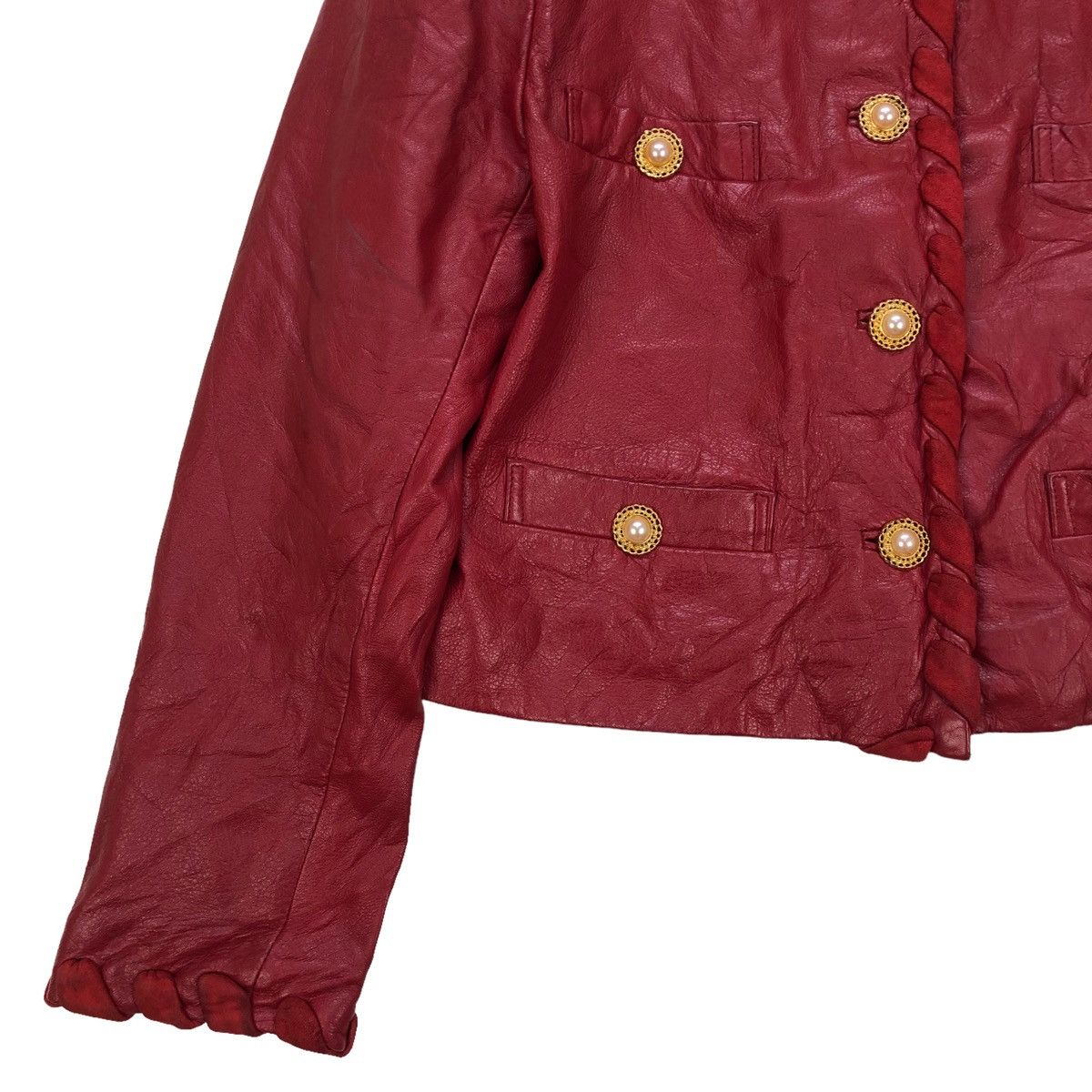 Genuine Leather Vintage Ketty Cropped Cow Hide Leather Jacket Size S / US 4 / IT 40 - 6 Thumbnail