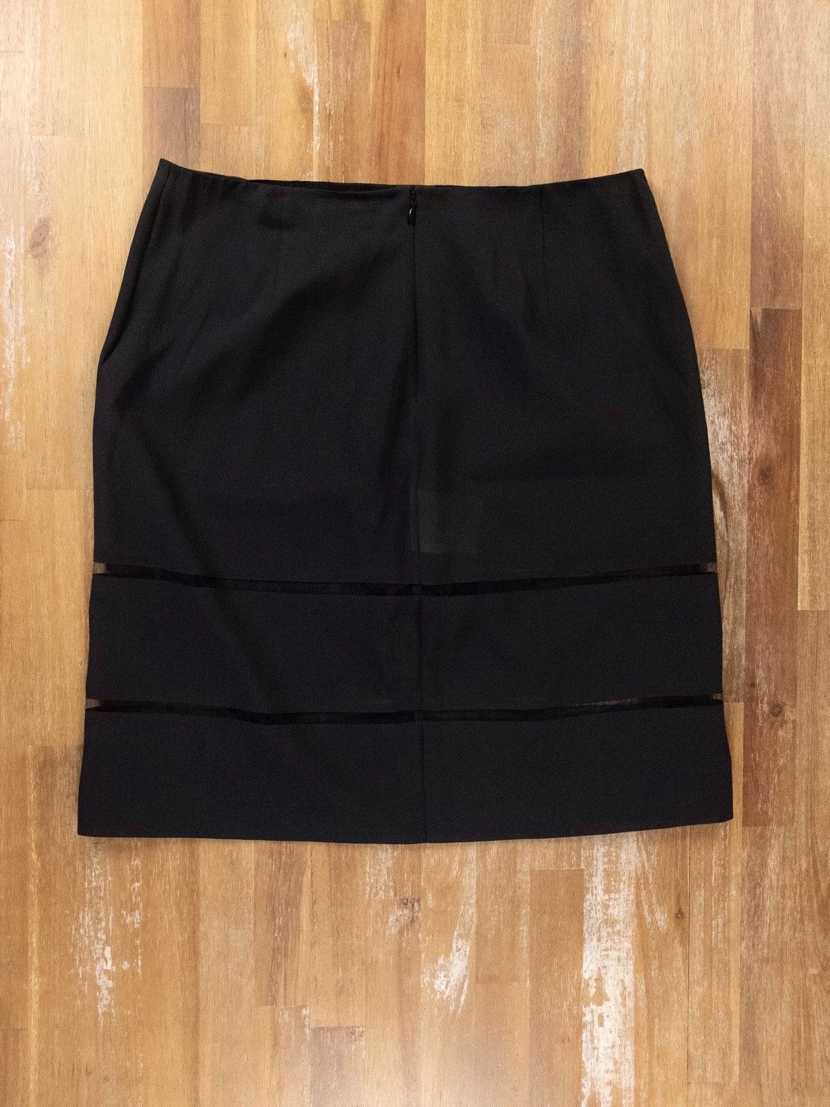 Jil Sander JIL SANDER lightweight panelled black silk mini skirt 8 40 Size 32" / US 10 / IT 46 - 5 Thumbnail
