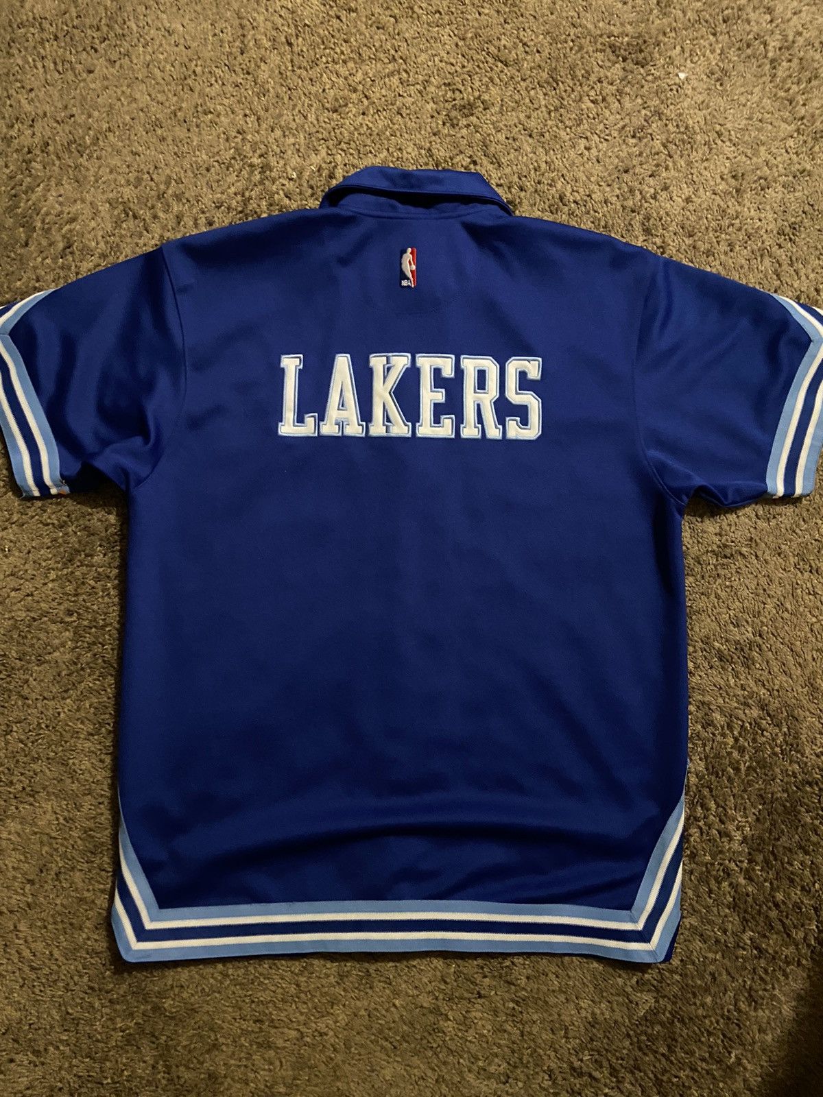 NBA × Nike × Vintage NIKE NBA MPLS LA LAKERS SHOOTING WARM UP SHIRT KOBE Size US L / EU 52-54 / 3 - 4 Thumbnail