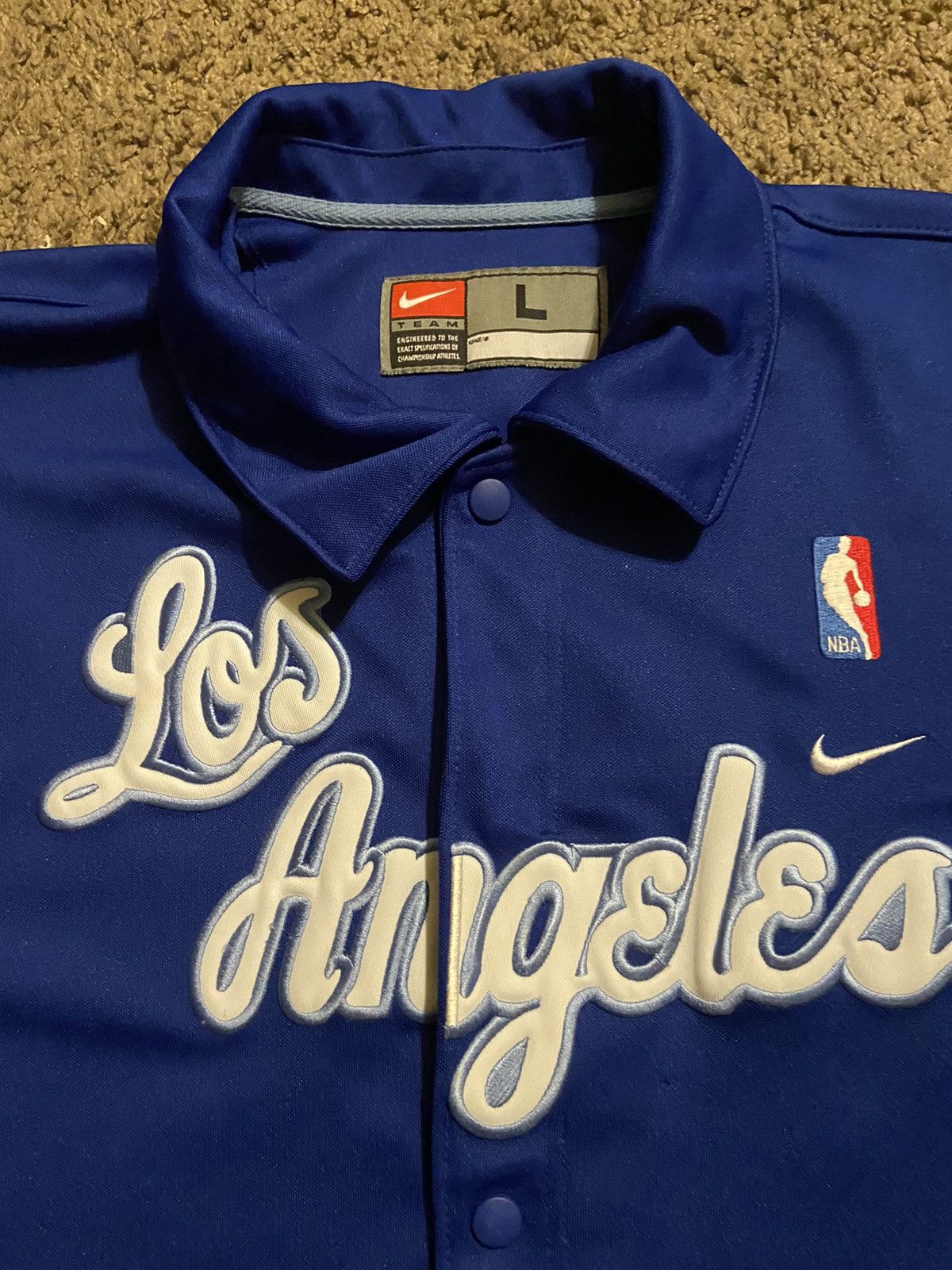NBA × Nike × Vintage NIKE NBA MPLS LA LAKERS SHOOTING WARM UP SHIRT KOBE Size US L / EU 52-54 / 3 - 2 Thumbnail