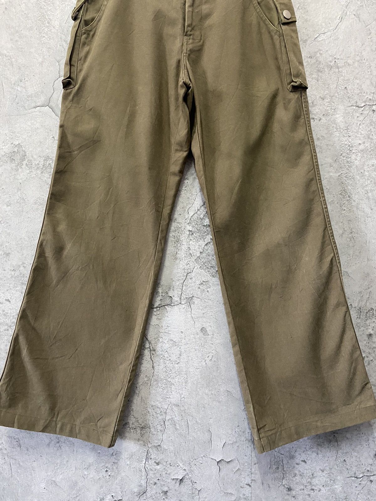 Japanese Brand E Hyphen 66 Japan Cargo Flared Wide Leg Military style Pants Size US 30 / EU 46 - 5 Thumbnail