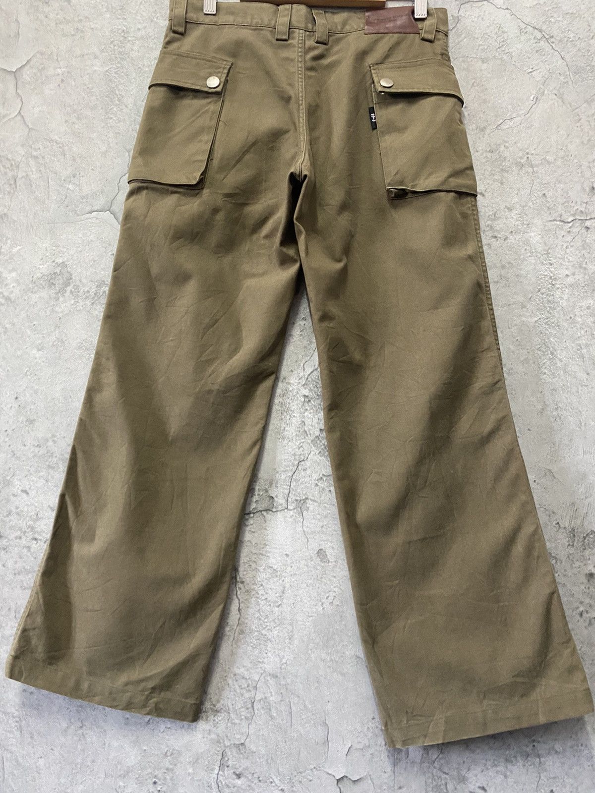 Japanese Brand E Hyphen 66 Japan Cargo Flared Wide Leg Military style Pants Size US 30 / EU 46 - 8 Thumbnail