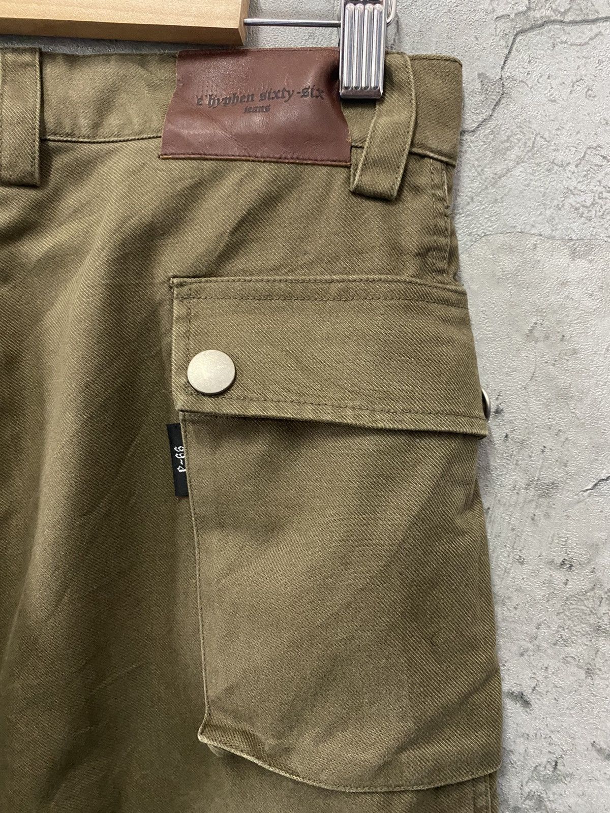 Japanese Brand E Hyphen 66 Japan Cargo Flared Wide Leg Military style Pants Size US 30 / EU 46 - 10 Thumbnail