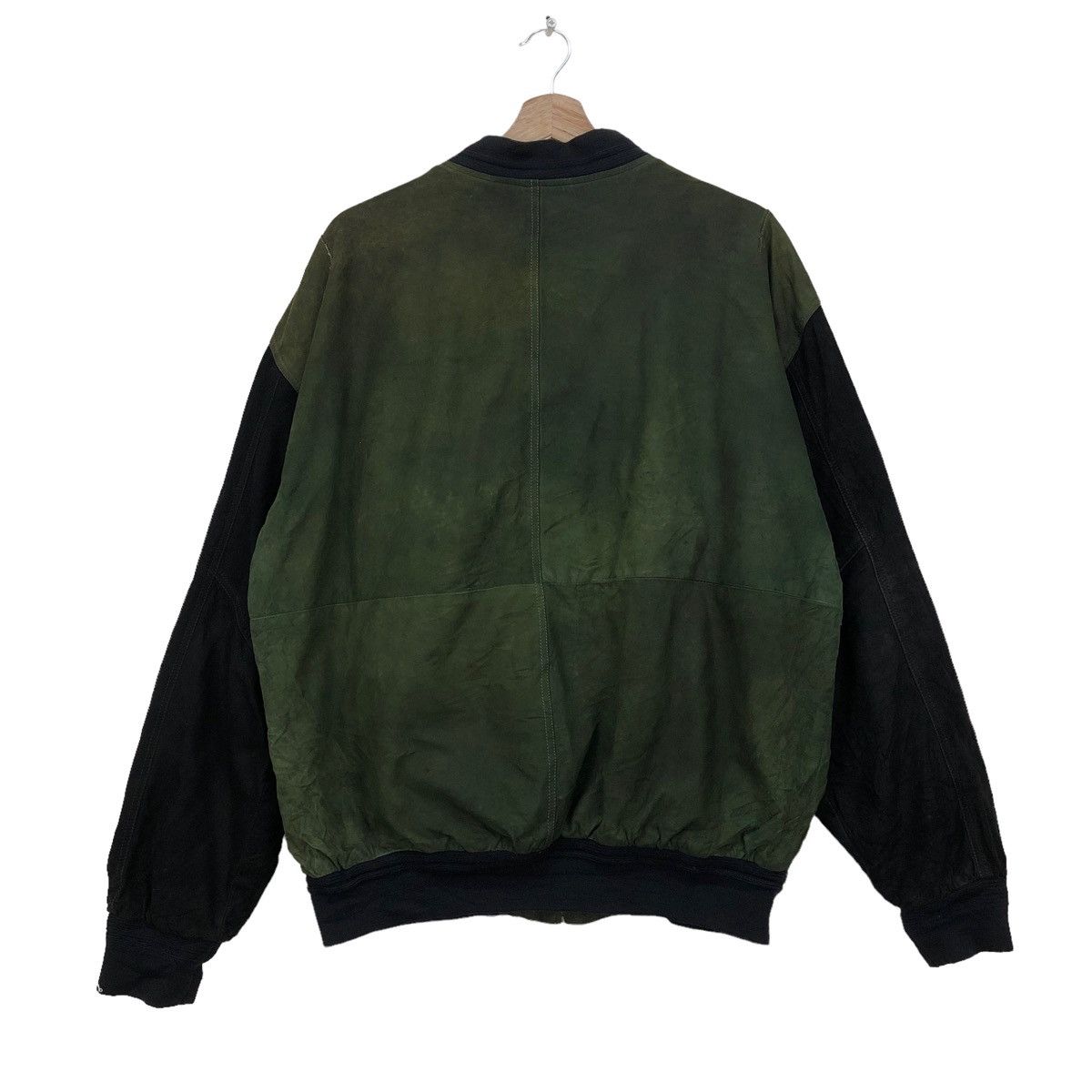 Genuine Leather 🔥Vtg 90s Suede Leather Three Layer Colour Block Jacket Size US XL / EU 56 / 4 - 2 Thumbnail