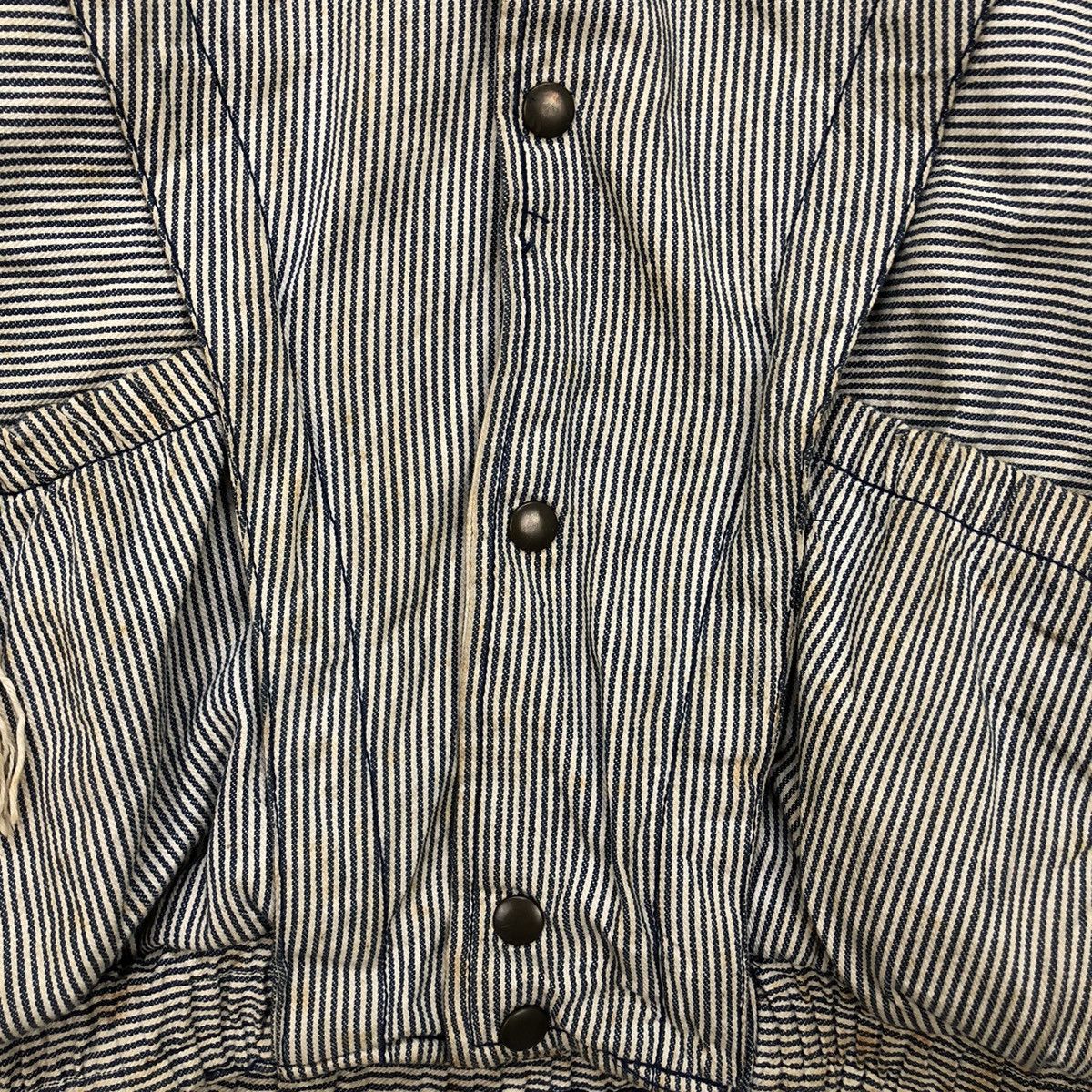 Japanese Brand Vintage Worker Hikory Stripes Slank Pocket Jacket Size US M / EU 48-50 / 2 - 6 Thumbnail