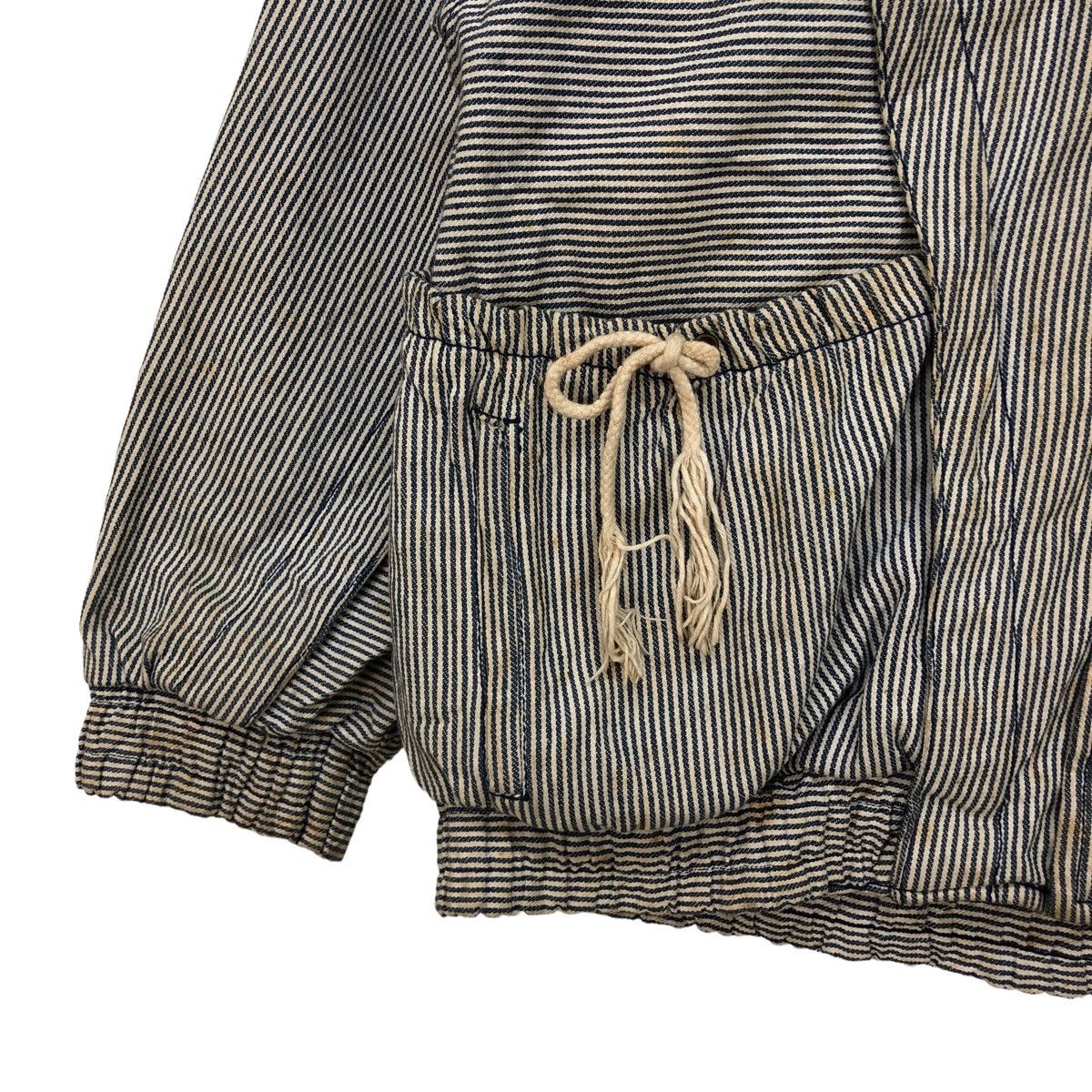 Japanese Brand Vintage Worker Hikory Stripes Slank Pocket Jacket Size US M / EU 48-50 / 2 - 7 Thumbnail