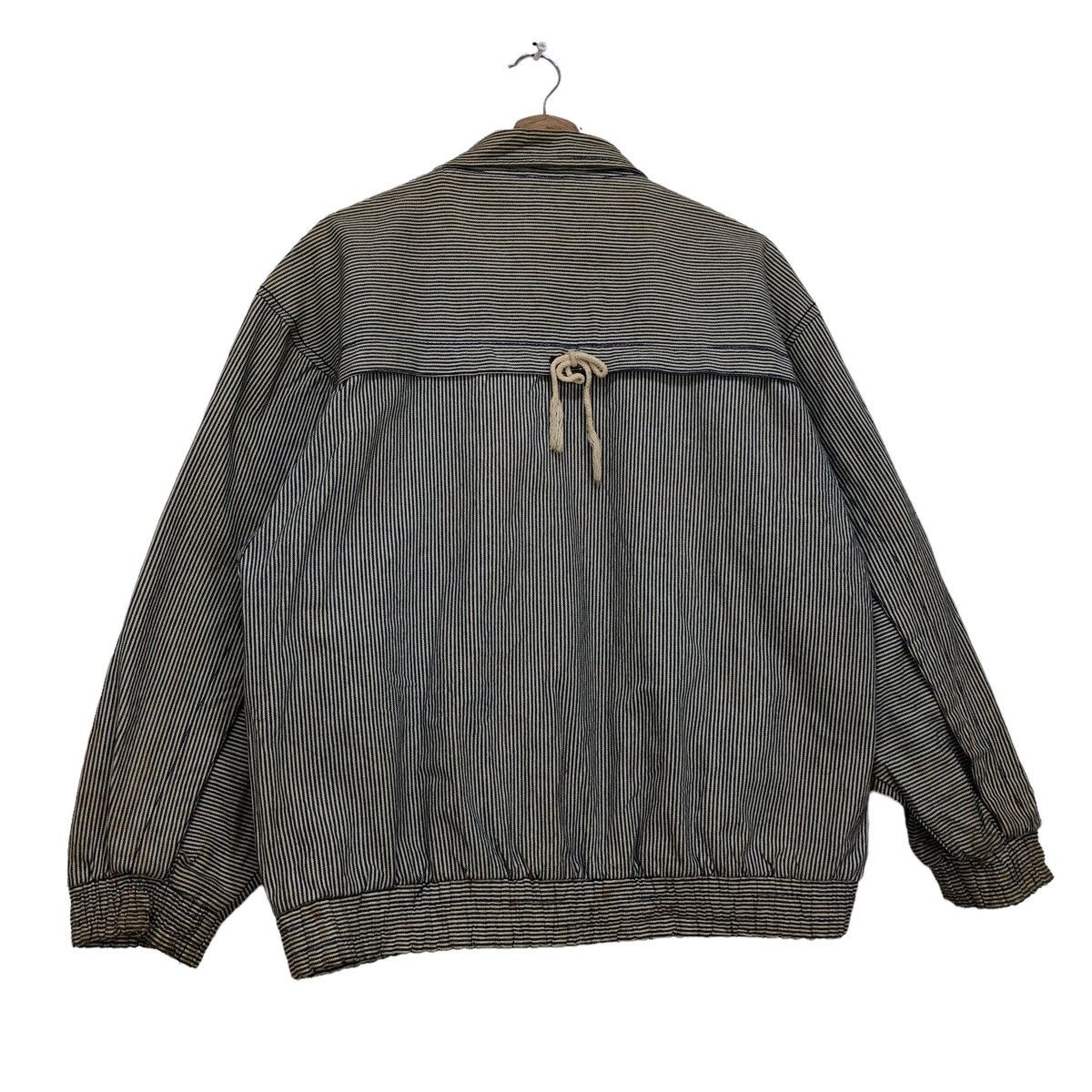 Japanese Brand Vintage Worker Hikory Stripes Slank Pocket Jacket Size US M / EU 48-50 / 2 - 2 Thumbnail