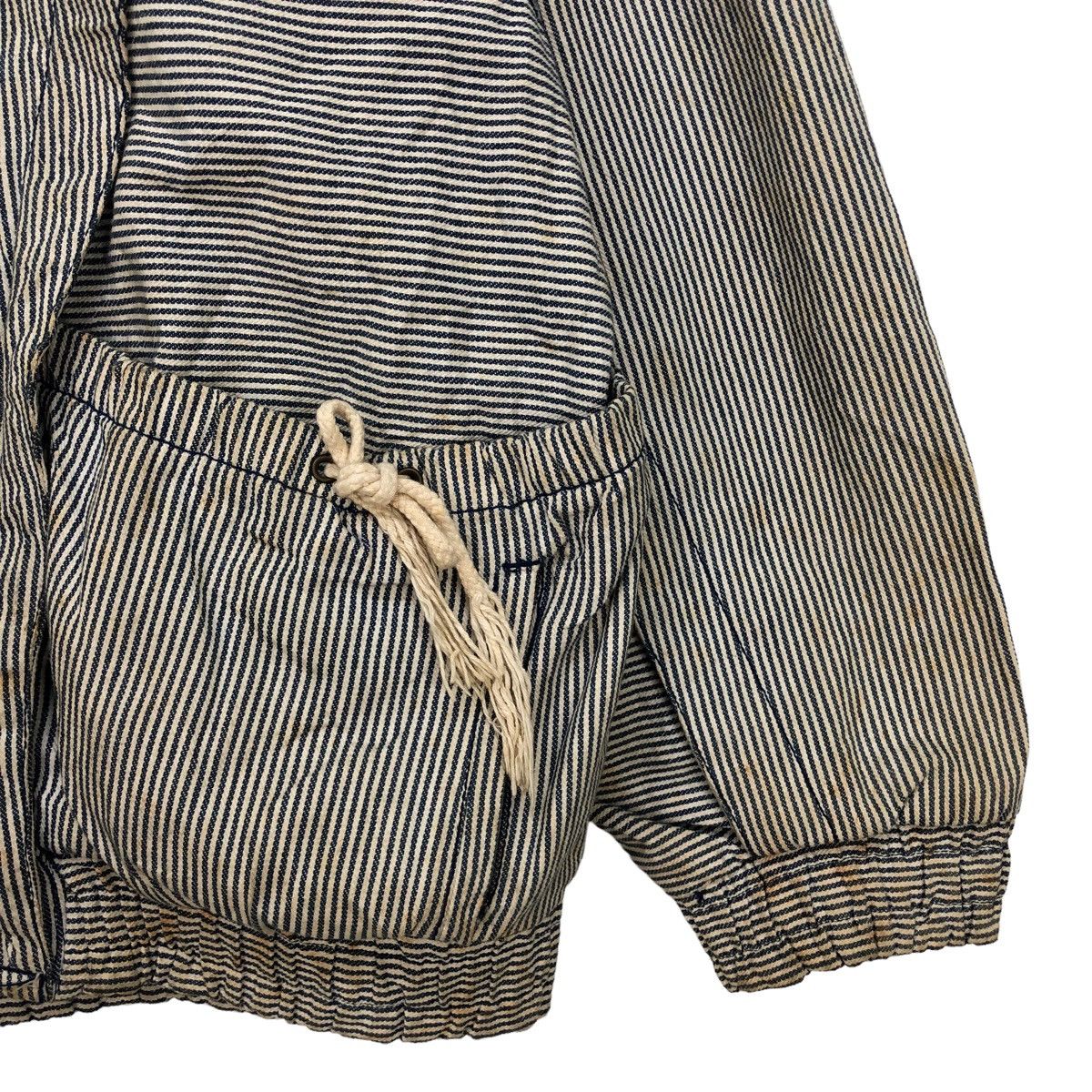 Japanese Brand Vintage Worker Hikory Stripes Slank Pocket Jacket Size US M / EU 48-50 / 2 - 8 Thumbnail