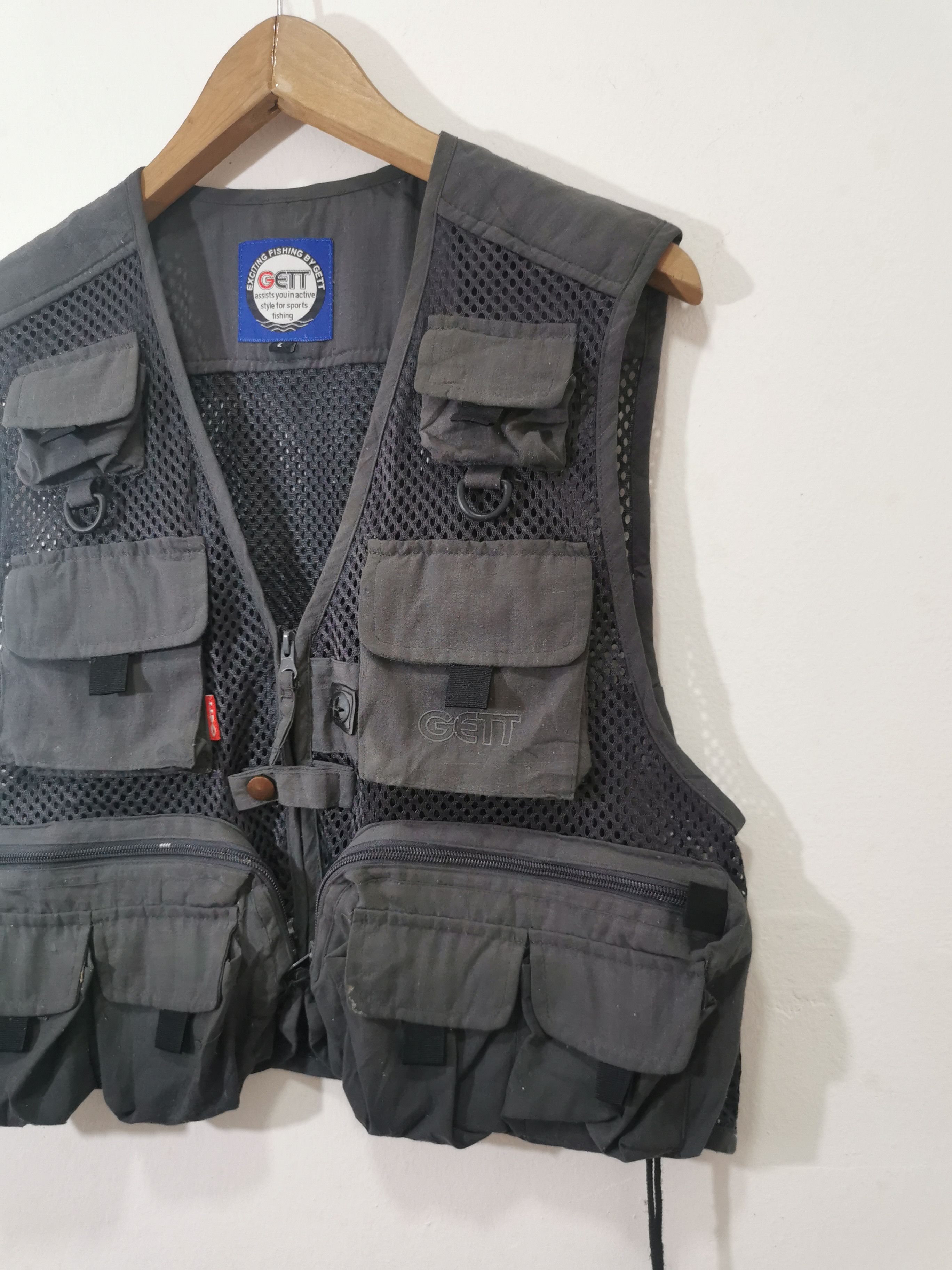 Japanese Brand Gett Multipocket Tactical Fishing Vest Size US L / EU 52-54 / 3 - 2 Thumbnail